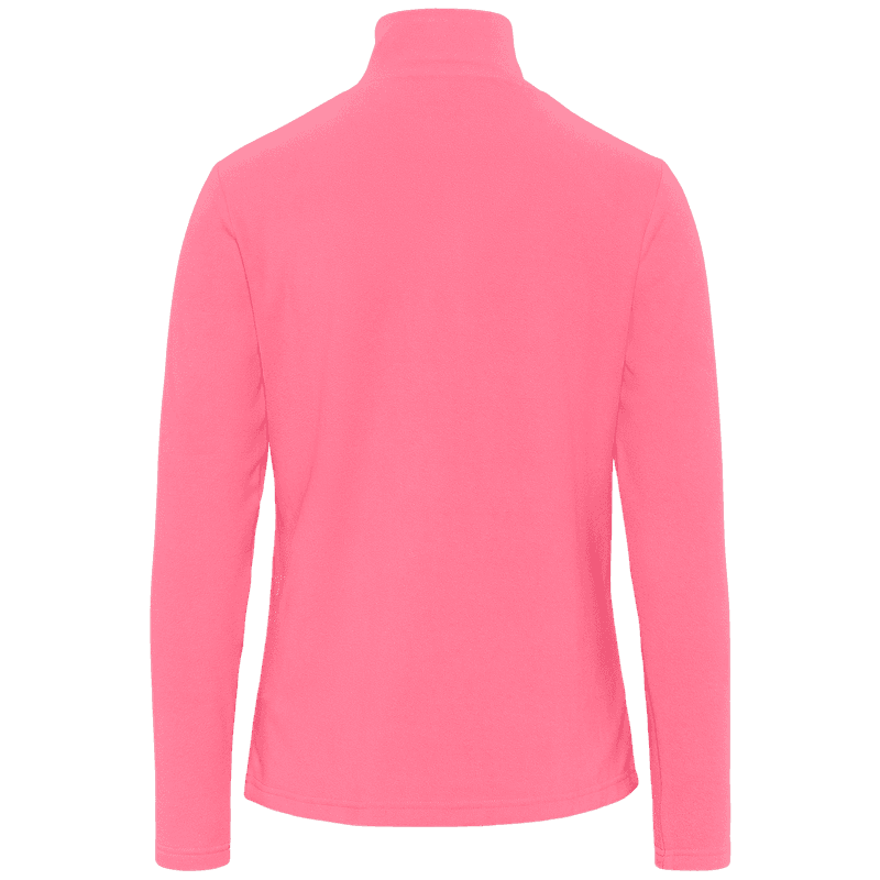 Back of the pink Kari Traa Kari Full Zip Fleece, made with 4-way stretch for unrestricted movement.