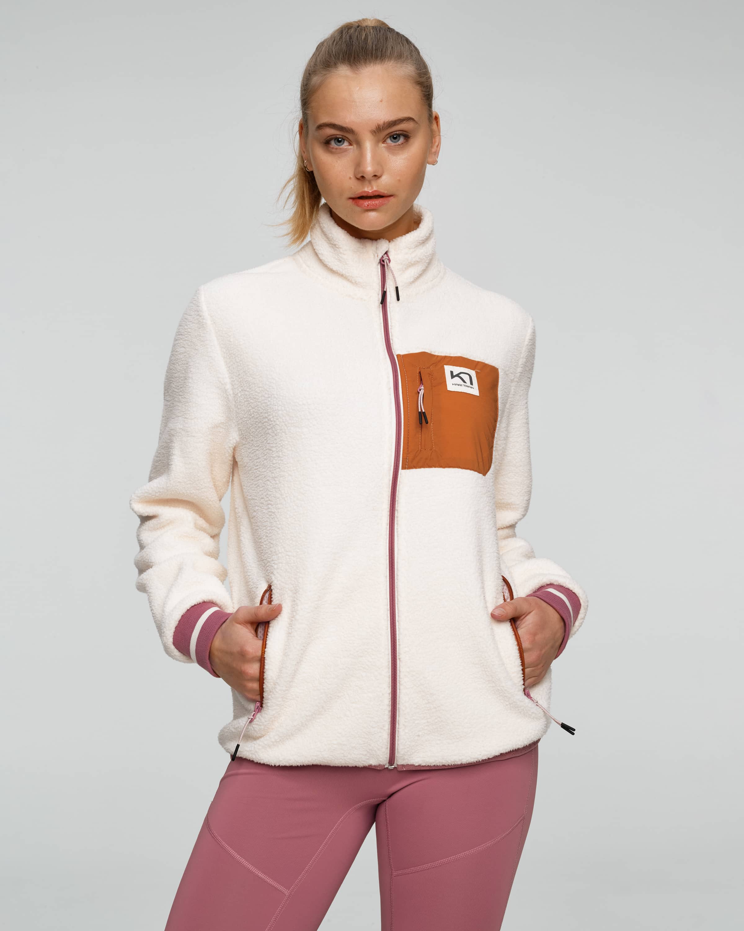 Rothe Midlayer Fleece Jacket - Natural White