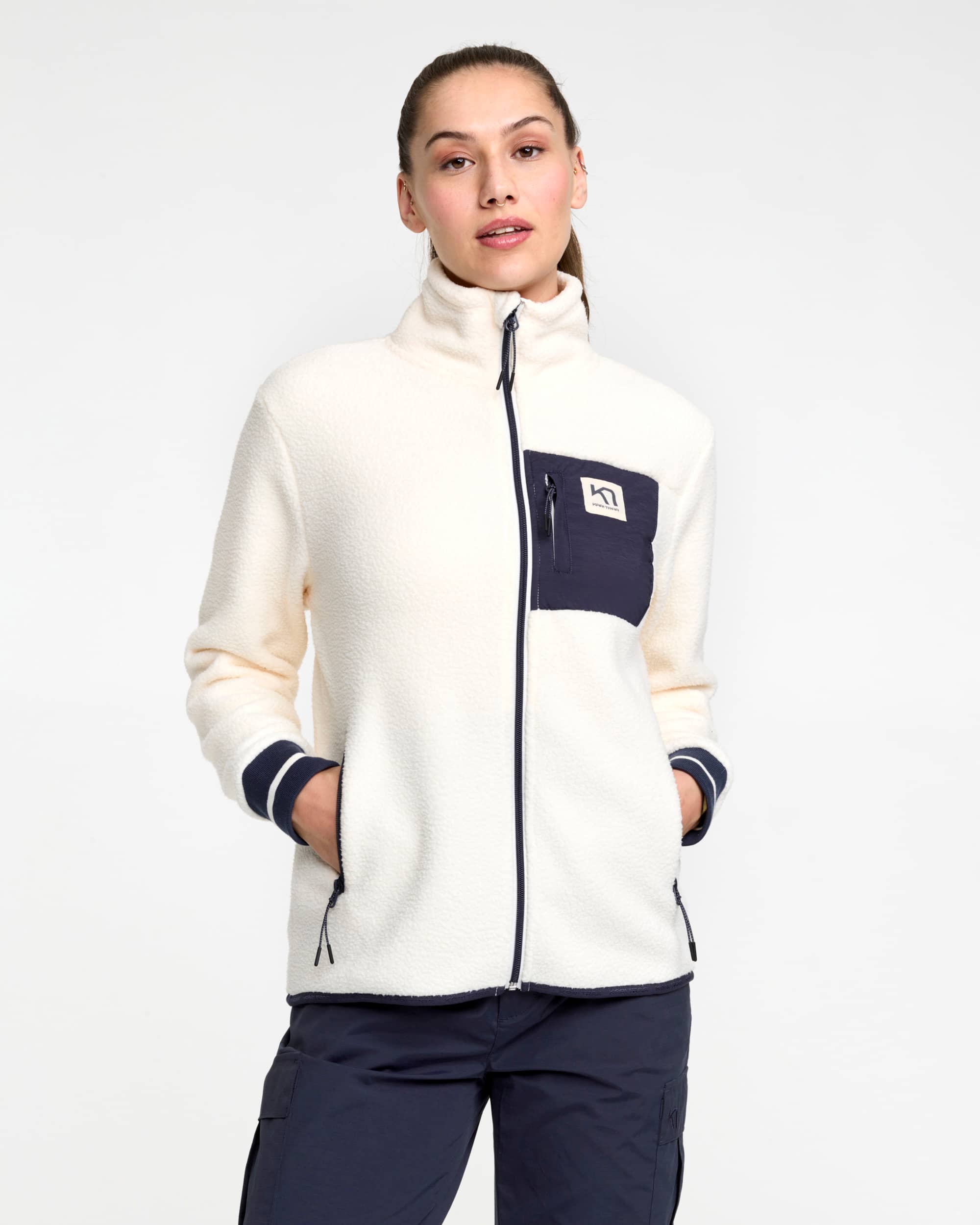 Rothe Midlayer Fleece Jacket - Natural White