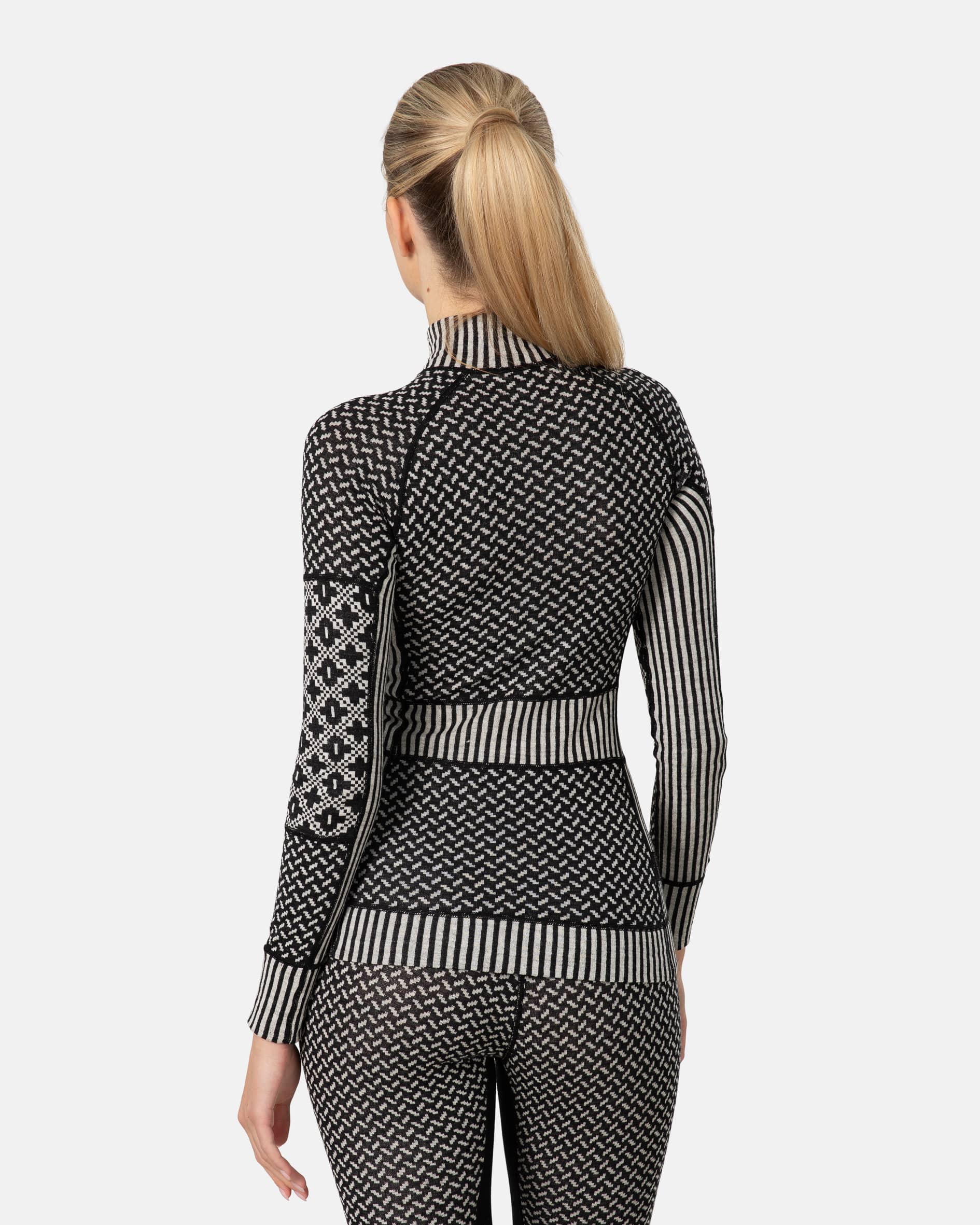Smekker Half Zip Base Layer - 100% Merino Wool - Black
