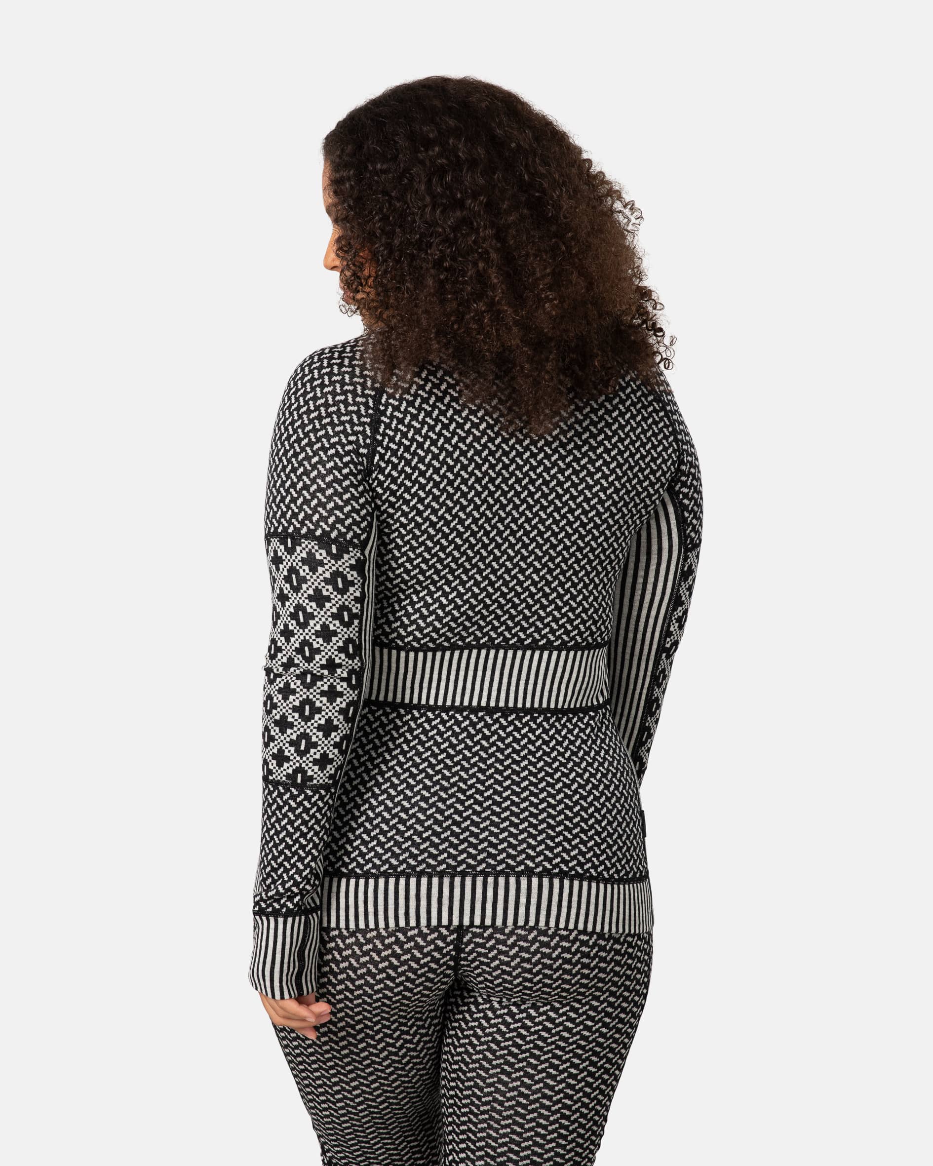 Smekker Half Zip Base Layer - 100% Merino Wool - Black