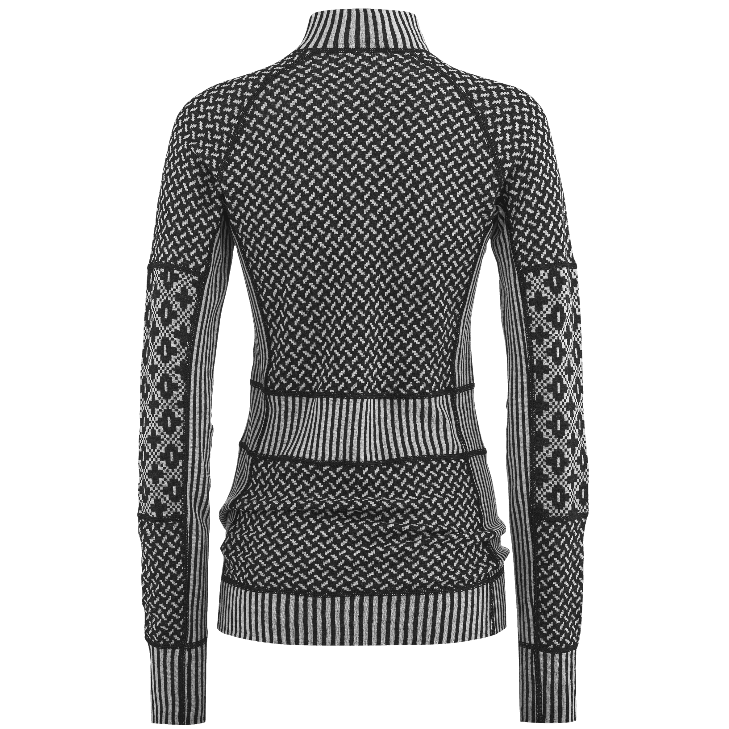 Smekker Half Zip Base Layer - 100% Merino Wool - Black