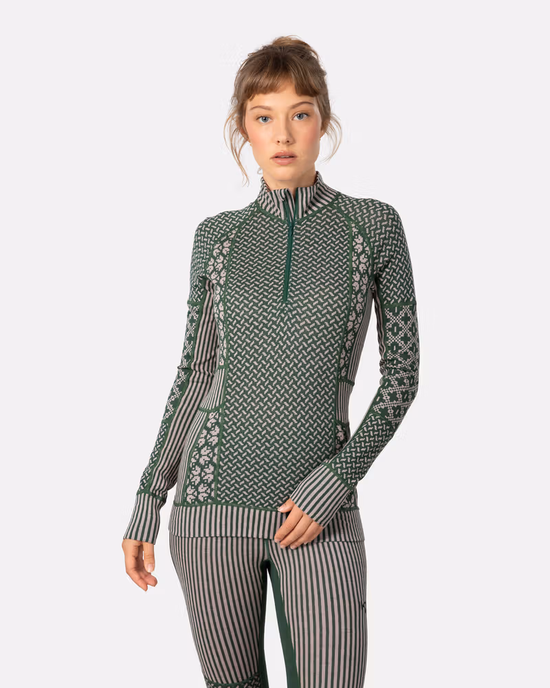 Smekker Half Zip Base Layer - 100% Merino Wool