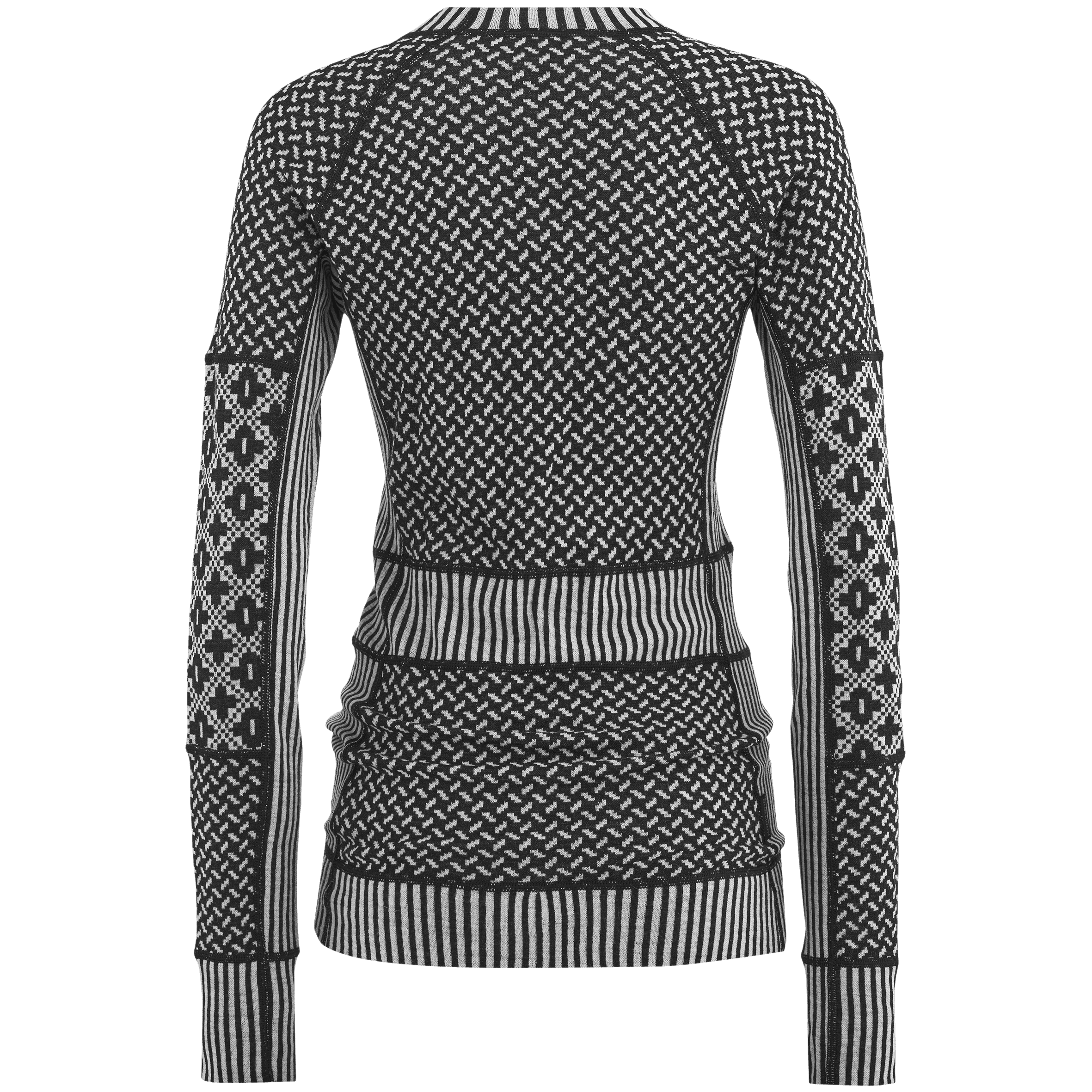 karima0412 Smekker Long Sleeve – Base Layer in 100% Merino Wool - Black