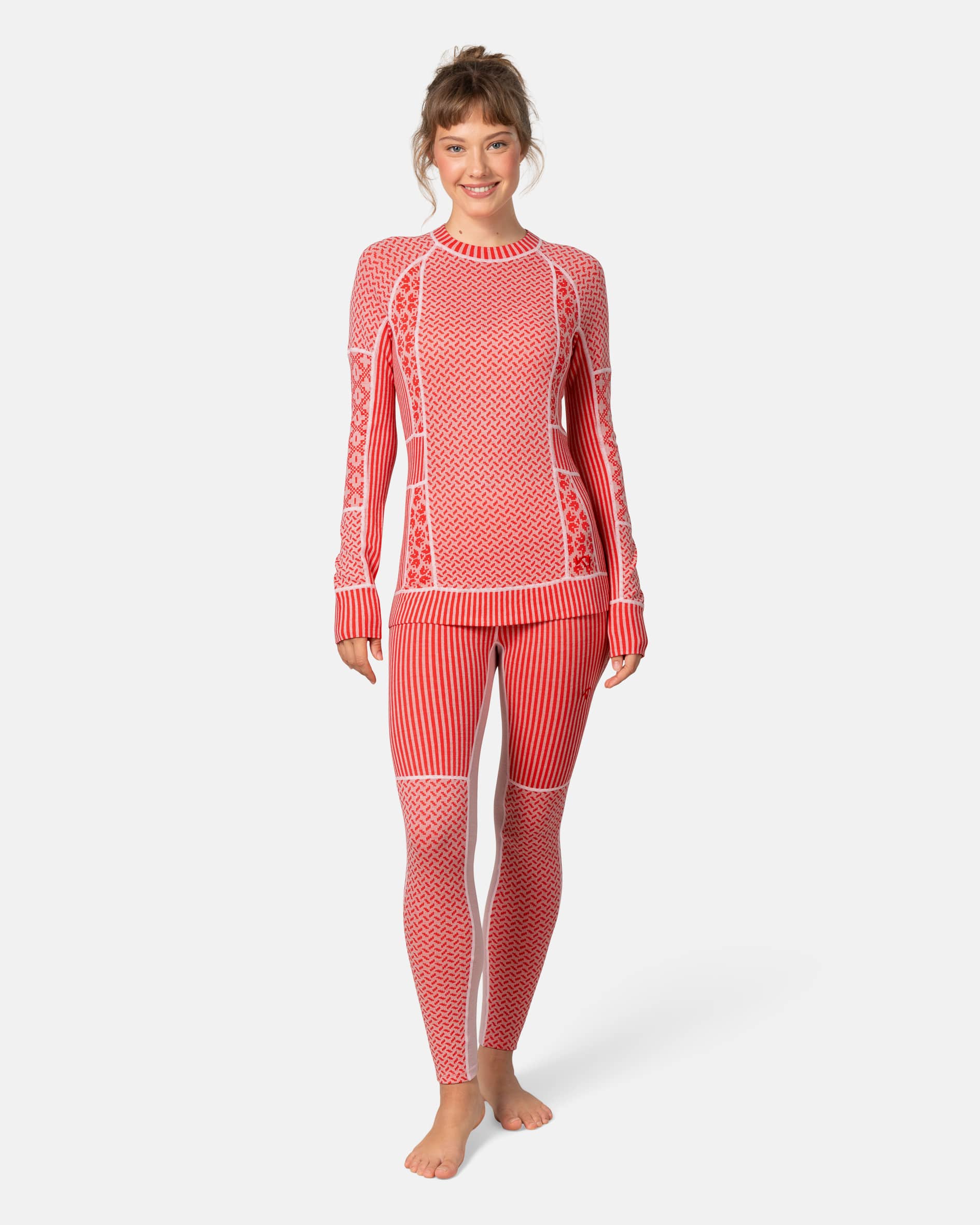 Smekker Long Sleeve Baselayer - 100% Merino Wool - Gum Pink