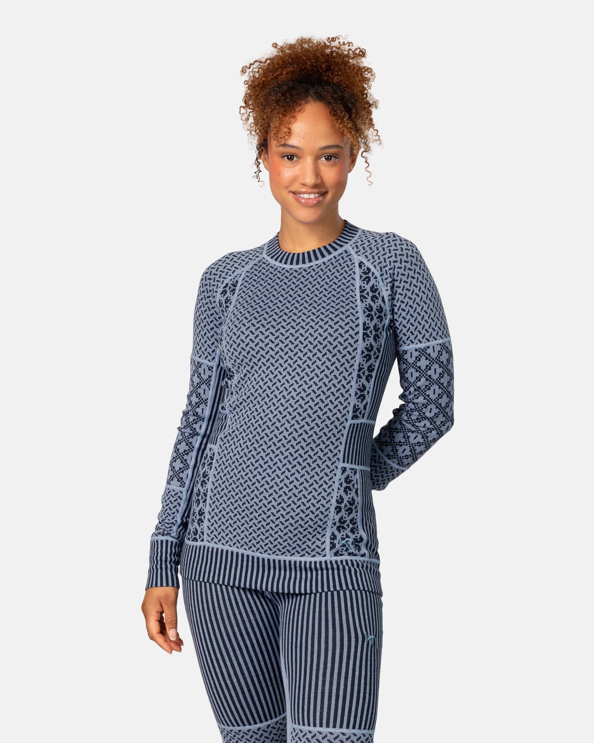Smekker Long Sleeve Baselayer - 100% Merino Wool - IRIS Blue