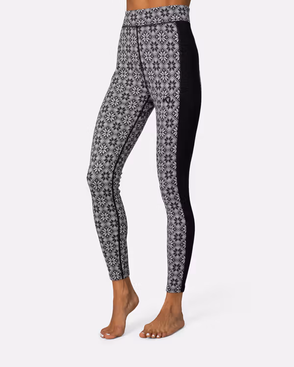 Rose High Waist Base Layer Pants - 100% Merino Wool