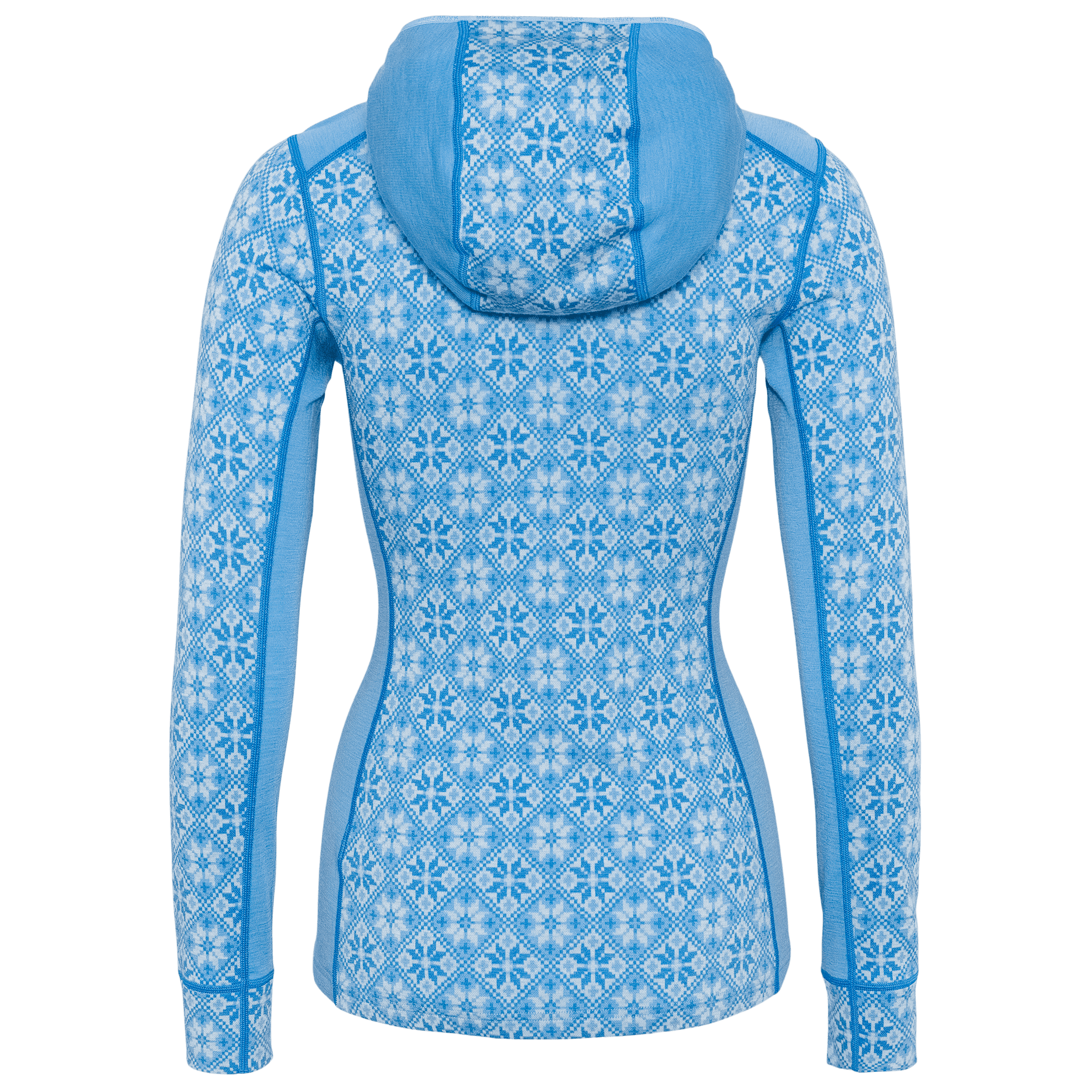 ブルースシロウ Rose Base Layer Hoodie - 100% Merino Wool - OCEAN