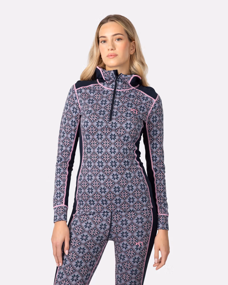 Rose Baselayer Hoodie - 100% Merino Wool