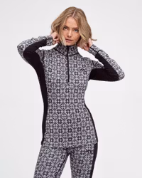 Rose Half Zip Base Layer Top - 100% Merino Wool