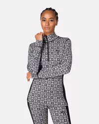 Rose Half Zip Base Layer Top - 100% Merino Wool