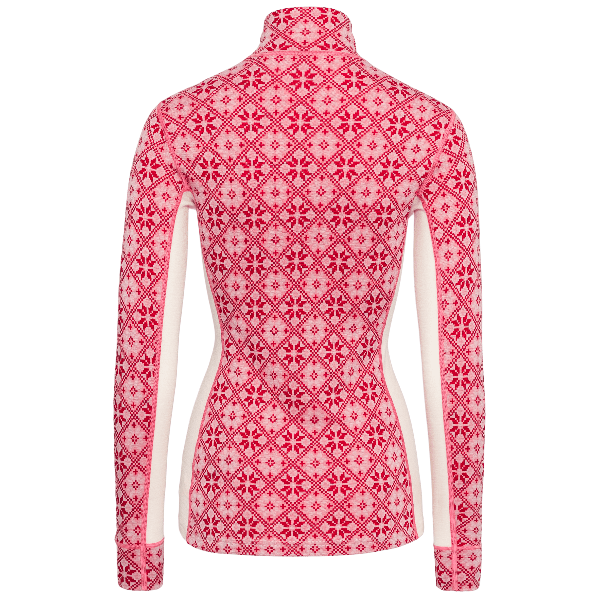 Rose Half Zip Base Layer Top - 100% Merino Wool