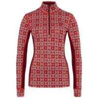 Rose Half Zip Baselayer Top - 100% Merino Wool