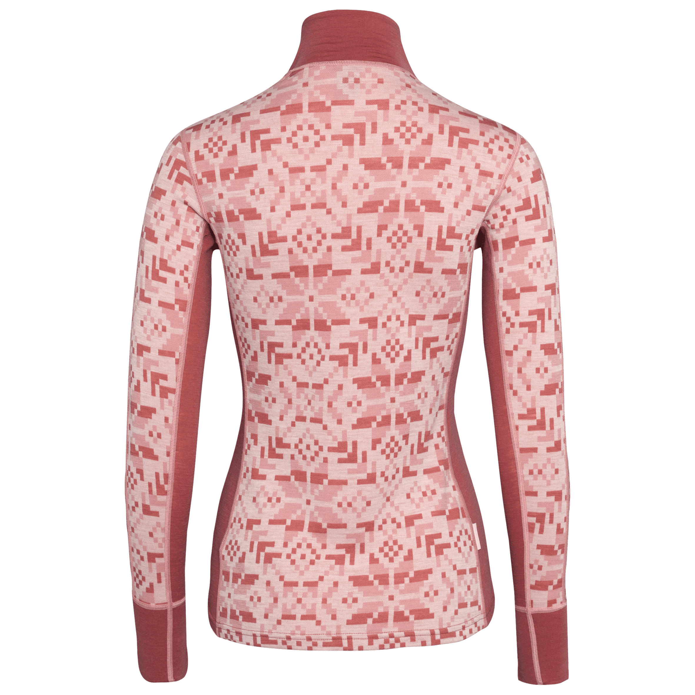 Else Half Zip Baselayer - 100% Merino Wool - BASIC PINK
