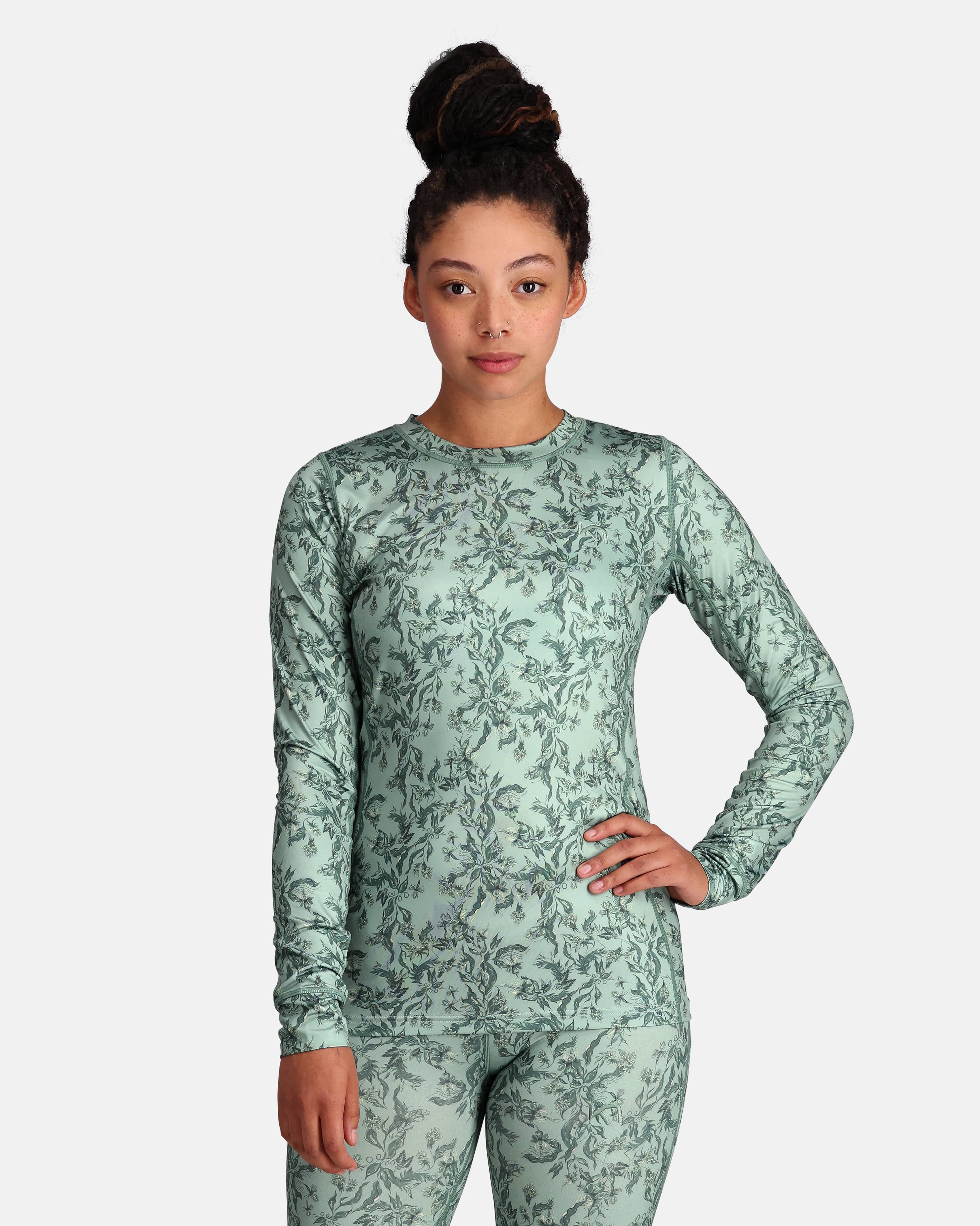 Fryd Long Sleeve Base Layer - Sage Green