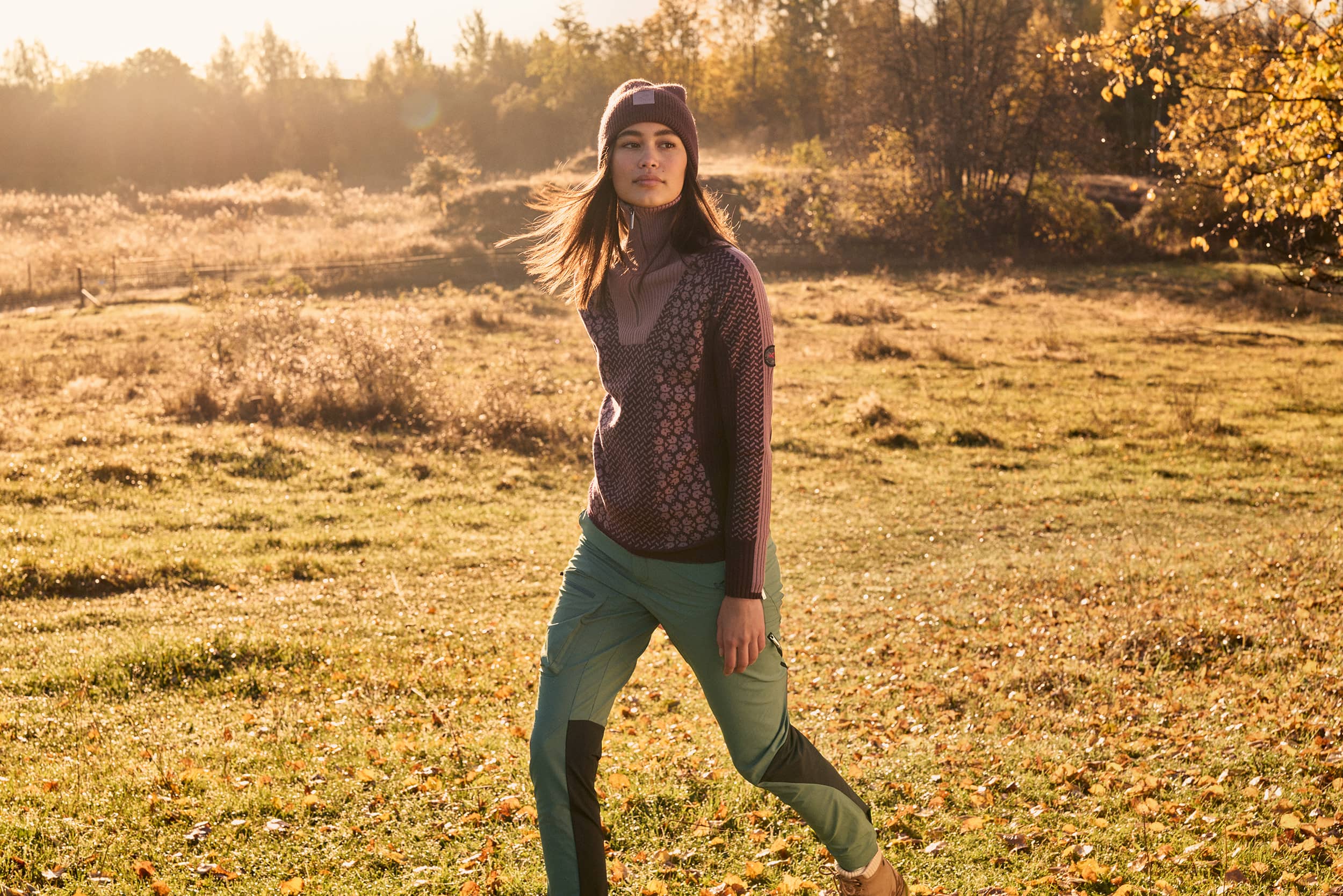 Voss Pants - Tweed Green