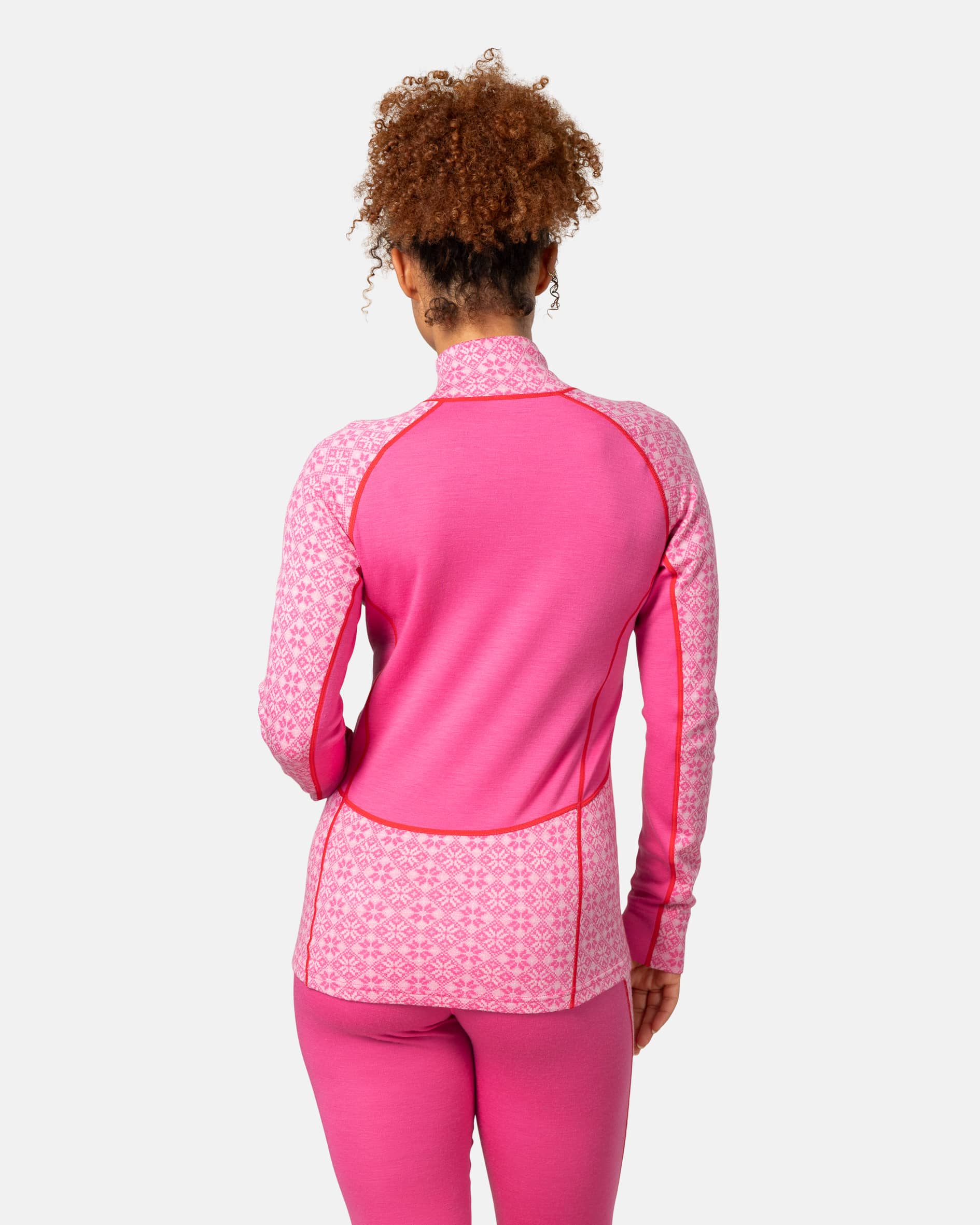 Rose Light Baselayer Half Zip - SWEET PINK