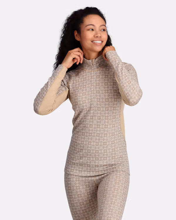 Rose Light Base Layer Half Zip