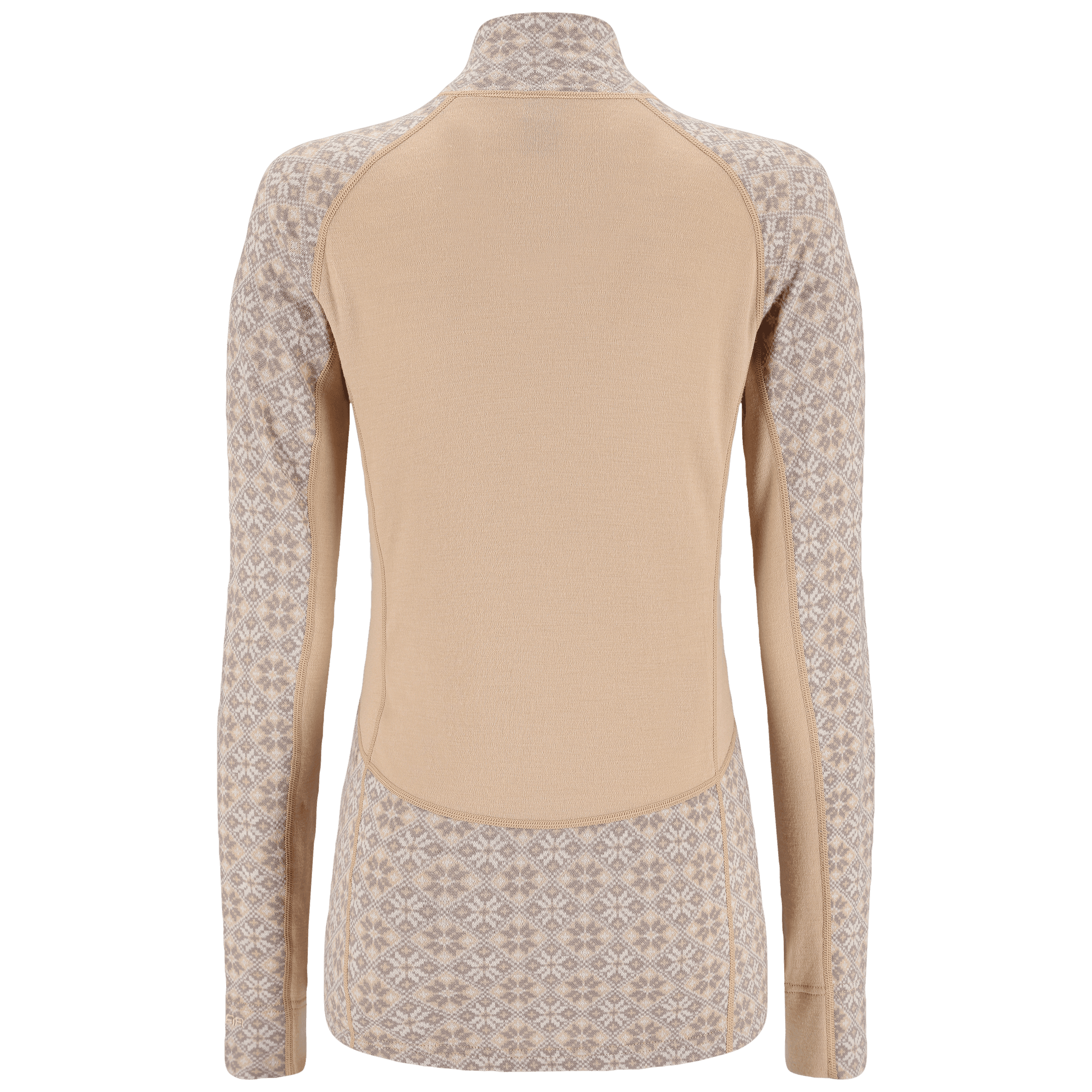 Rose Light Base Layer Half Zip - Oat Beige