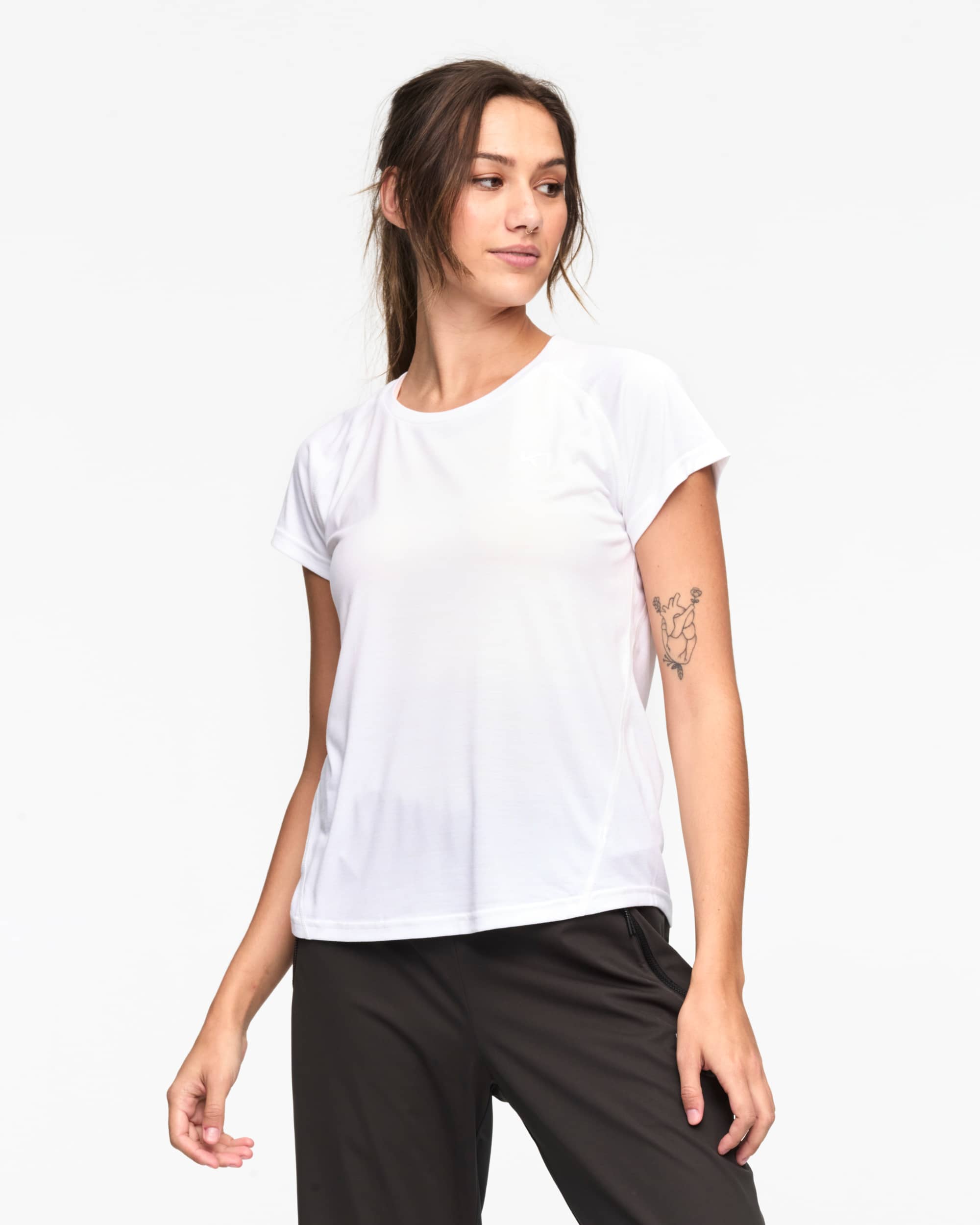 Emily Short Sleeve - Bright White