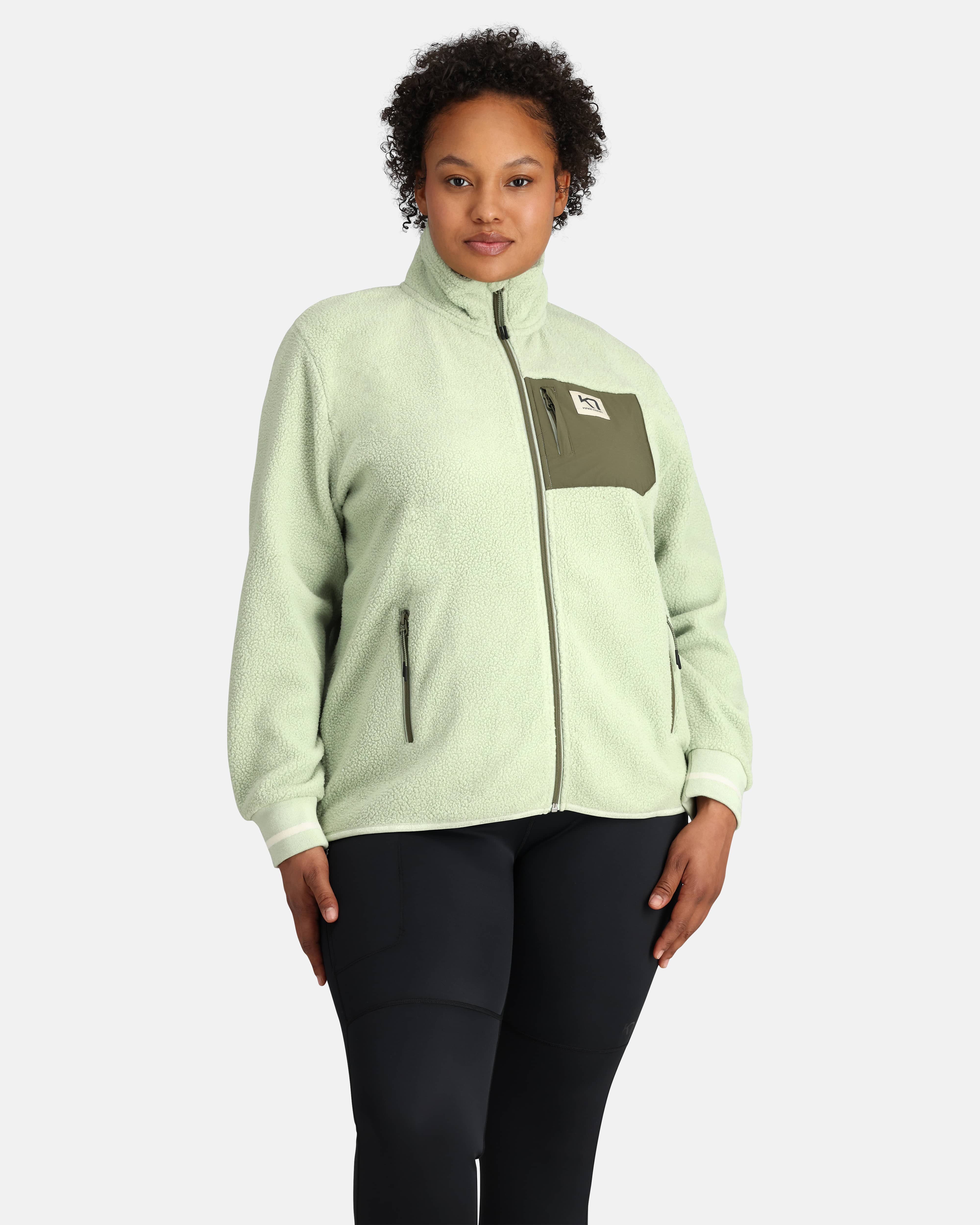 Rothe Midlayer Plus Size - Slat Lime Green
