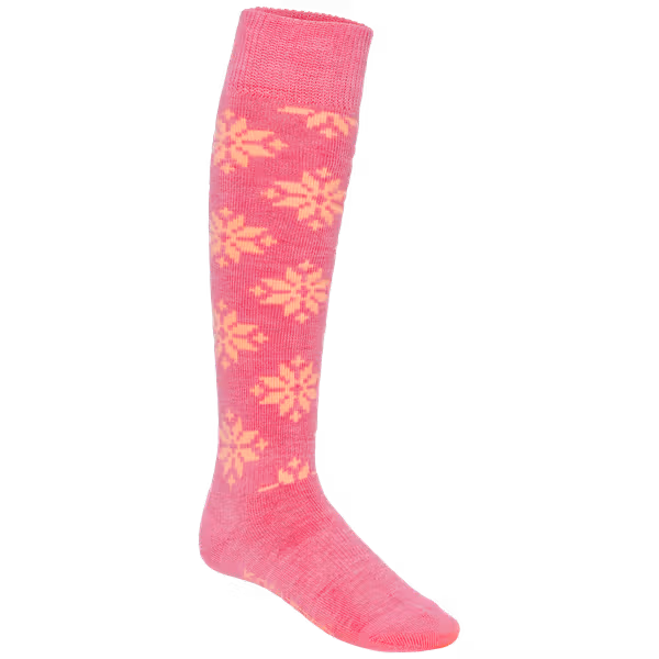 Rose Wool Ski Socks - 65% Merino Wool
