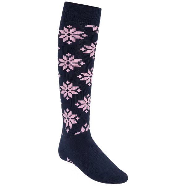 Rose Wool Ski Socks - 65% Merino Wool