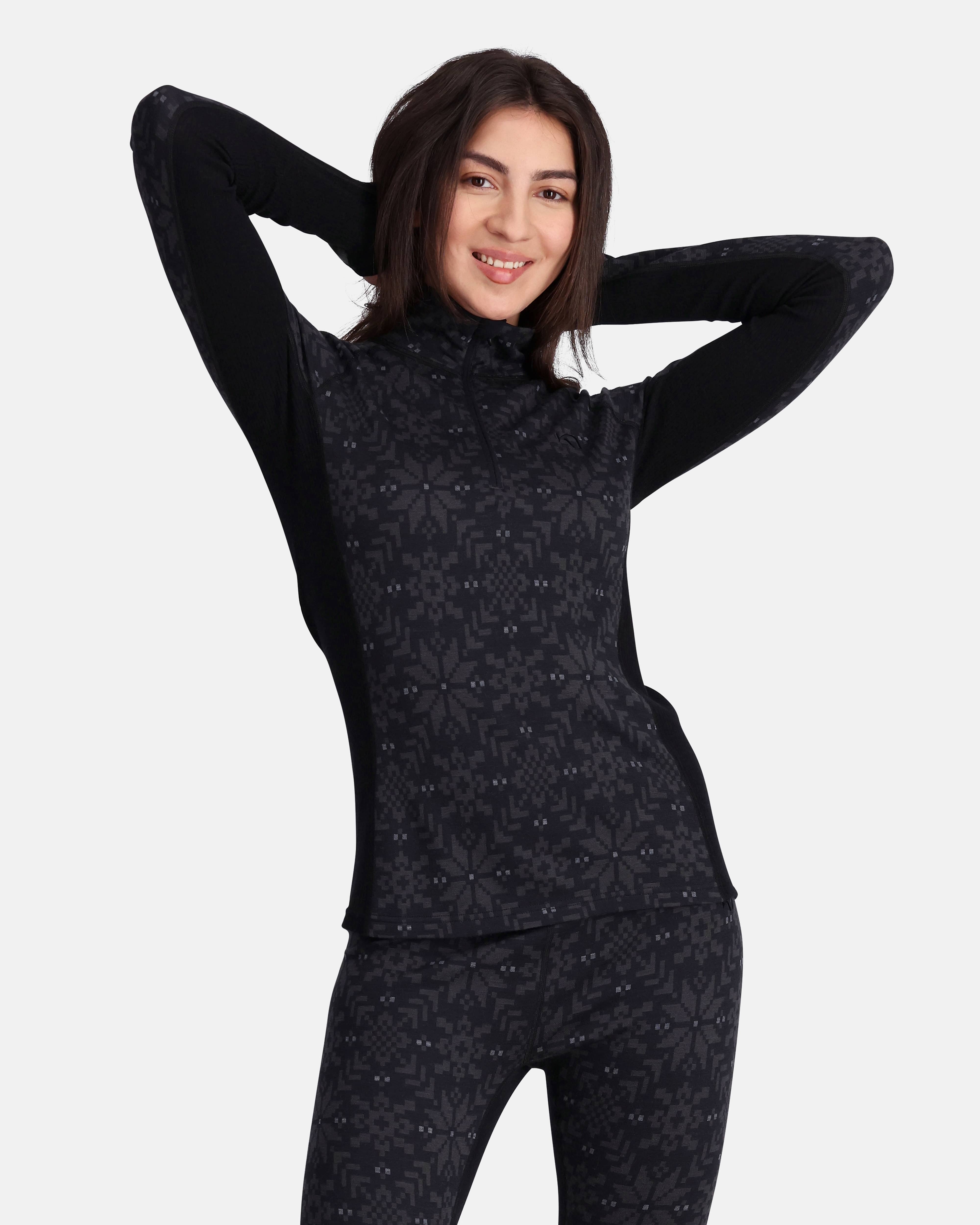 Edith Half Zip - Black