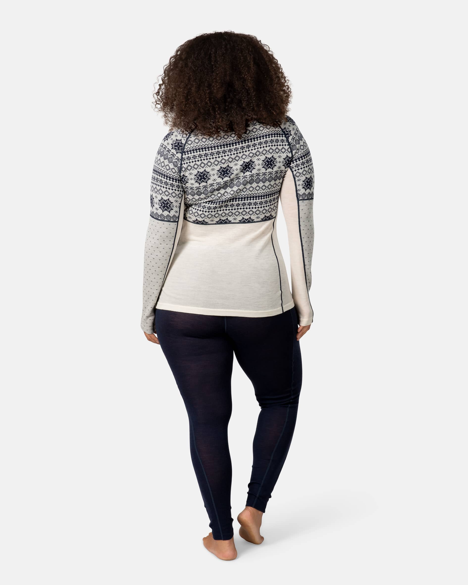 Vilma Half Zip - Natural White