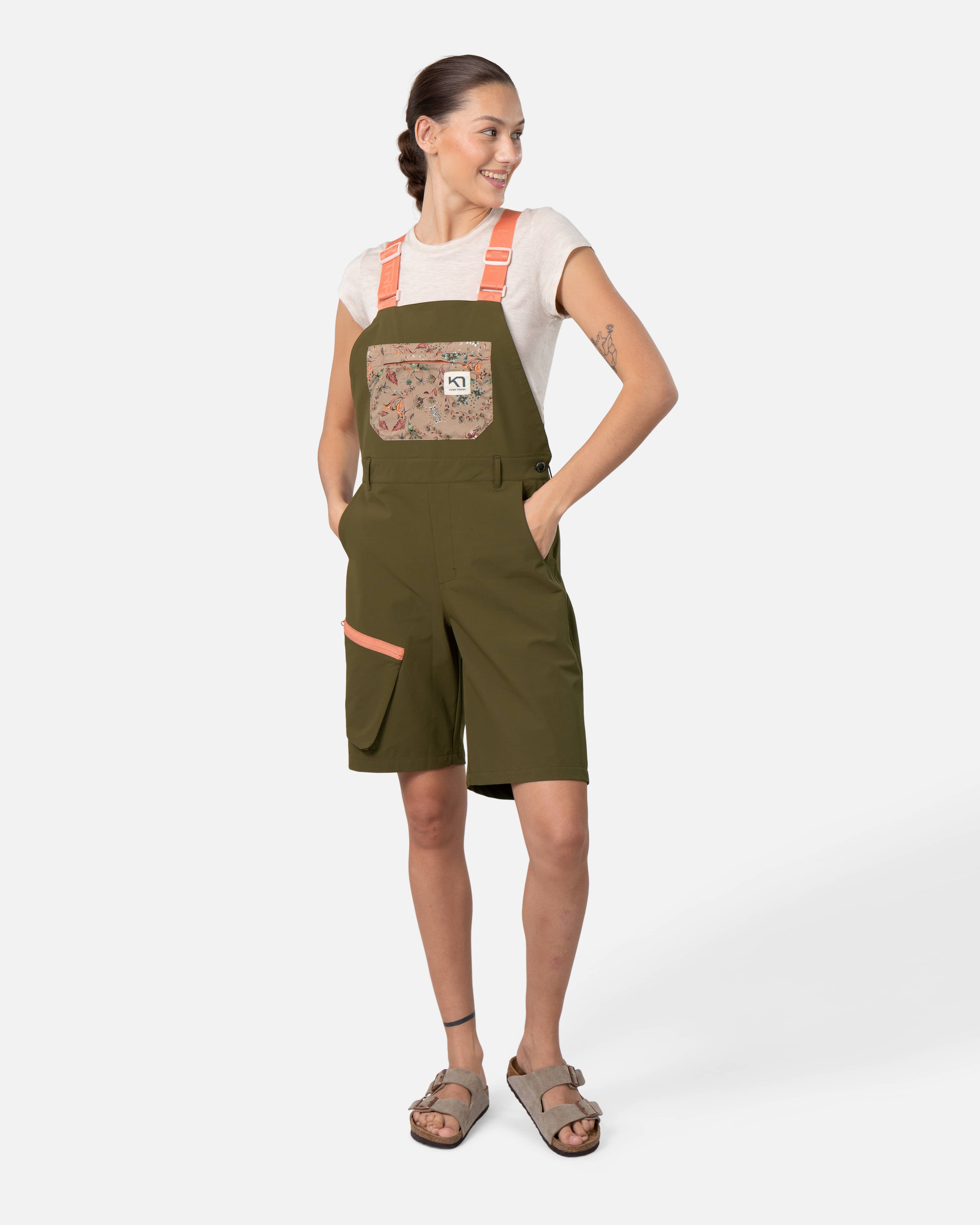 bibiy B. GARDEN SHORT PANTS Mサイズ ほぼ未使用 Sanne Bib Shorts - DARK OLIVE GREEN