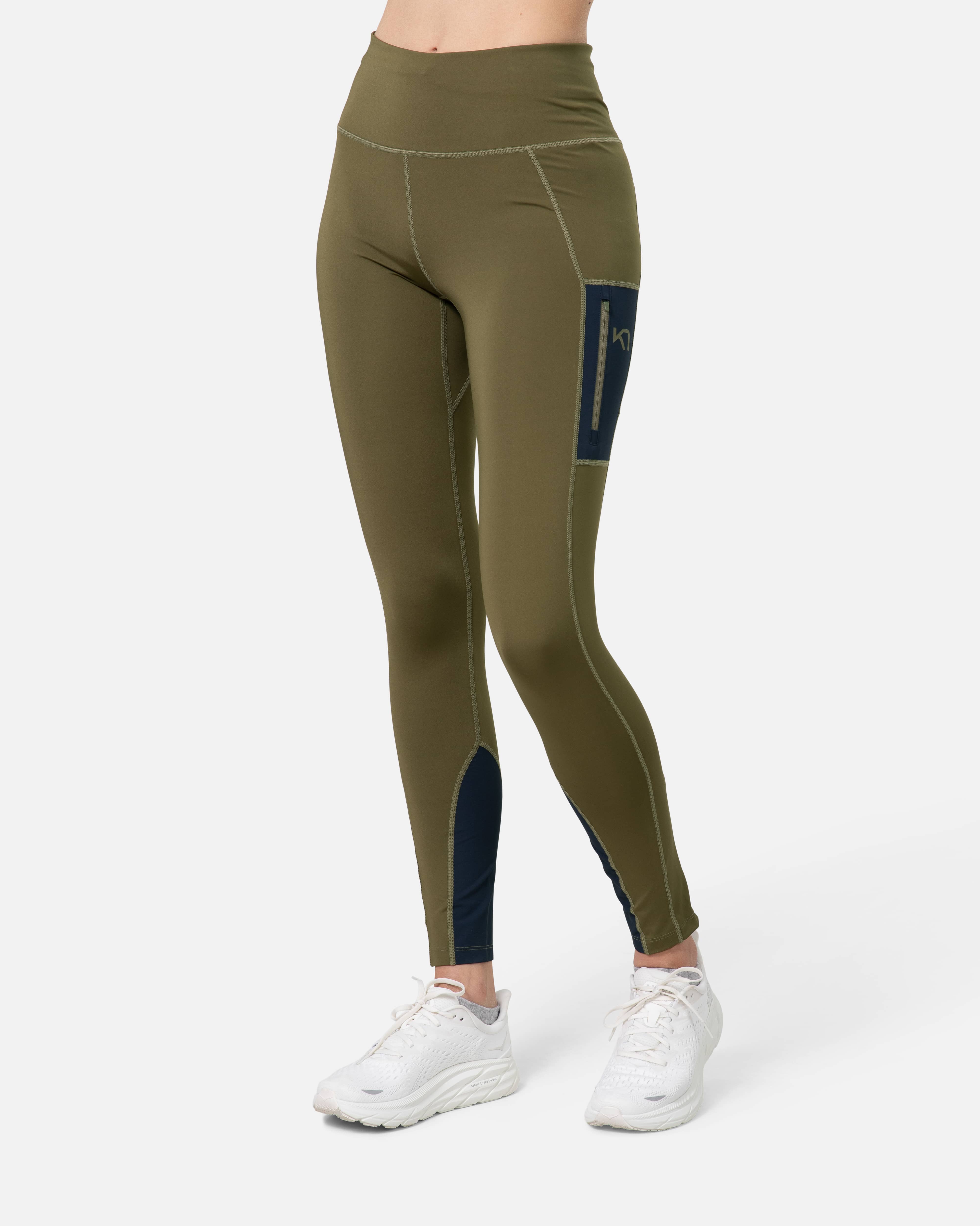 Ane High Waist Tights - DARK OLIVE GREEN