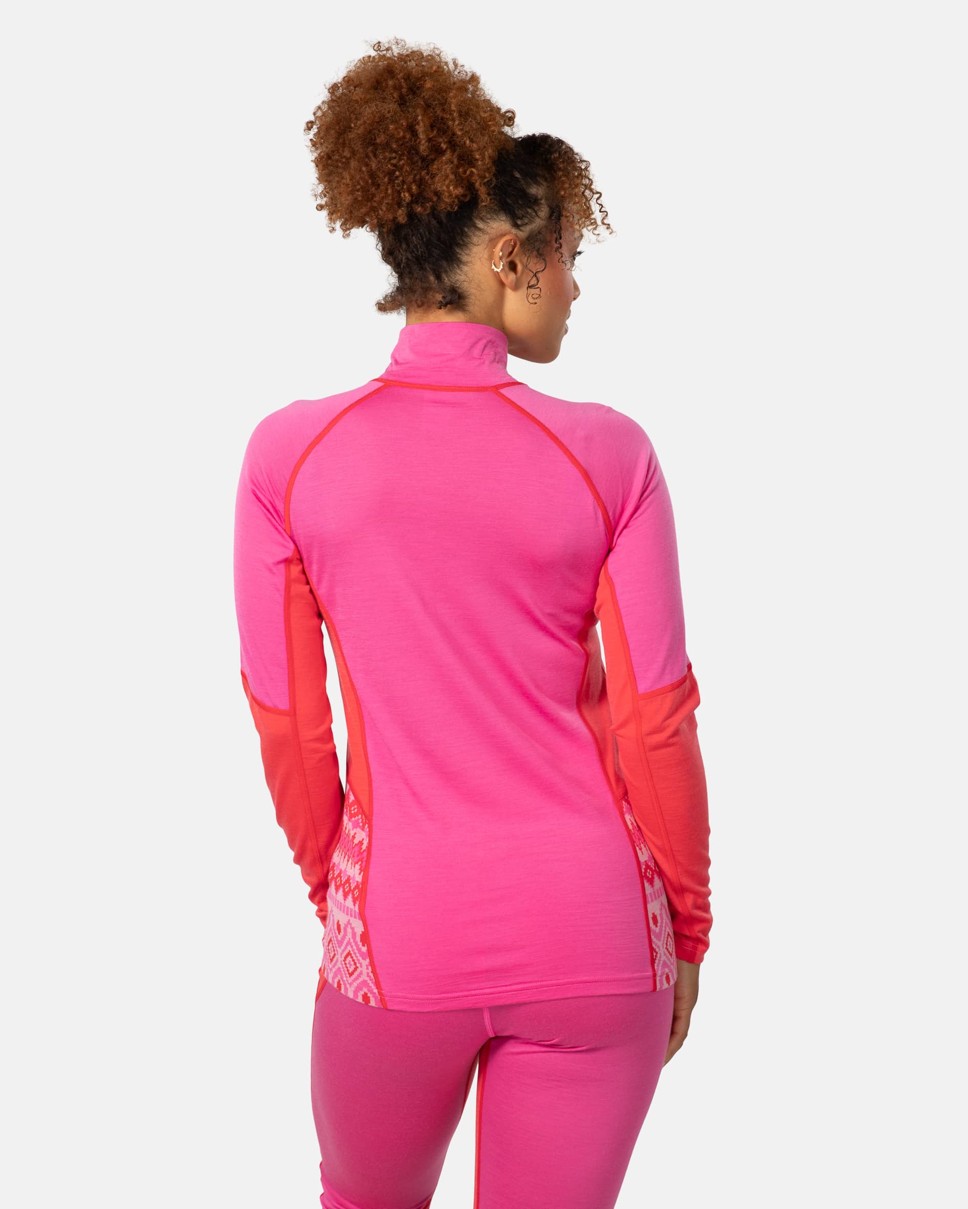 Malia Half Zip - Bright Pink
