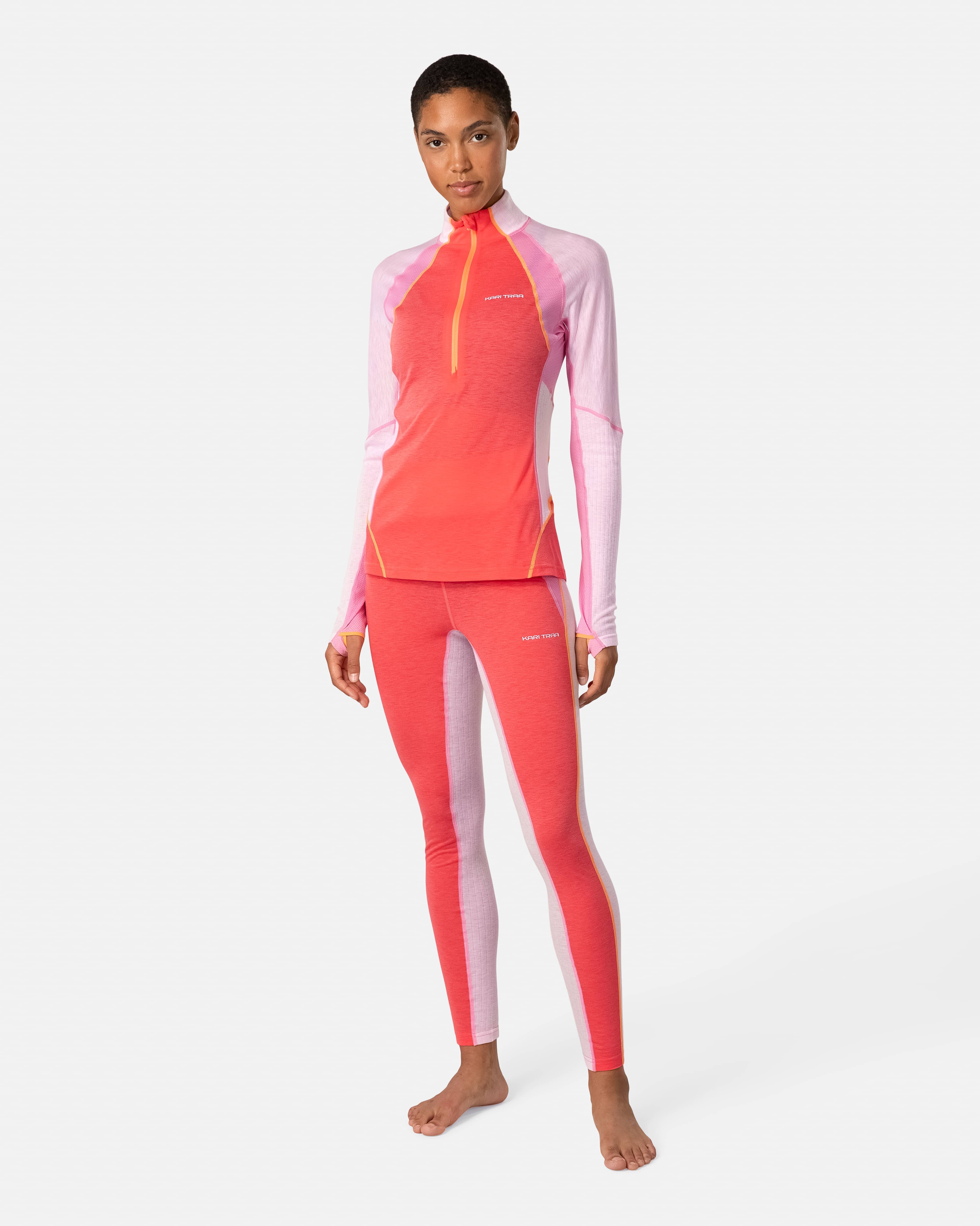 Alma Half Zip - Candy Coral