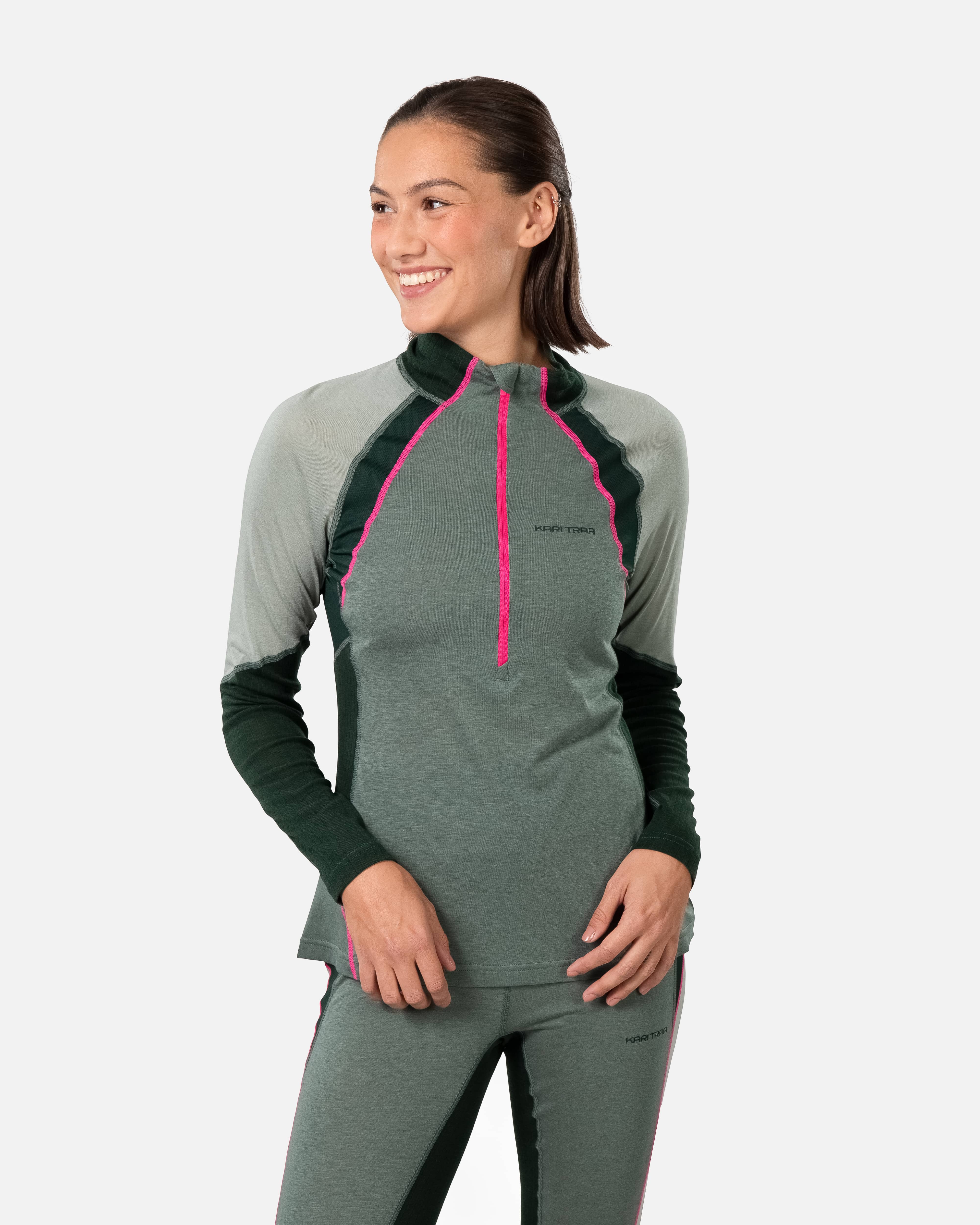 Alma Half Zip - Murk Green