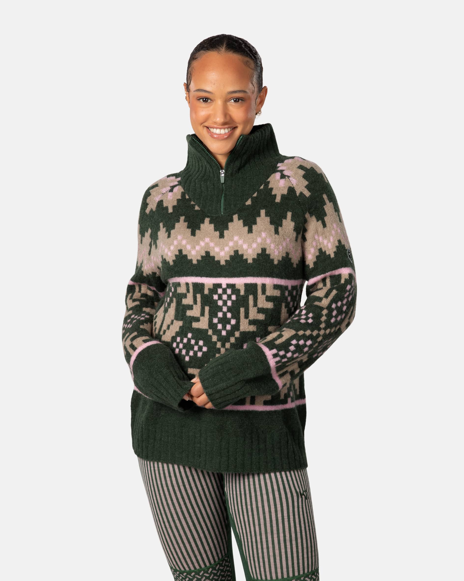 Amelia Knit - Thyme Green