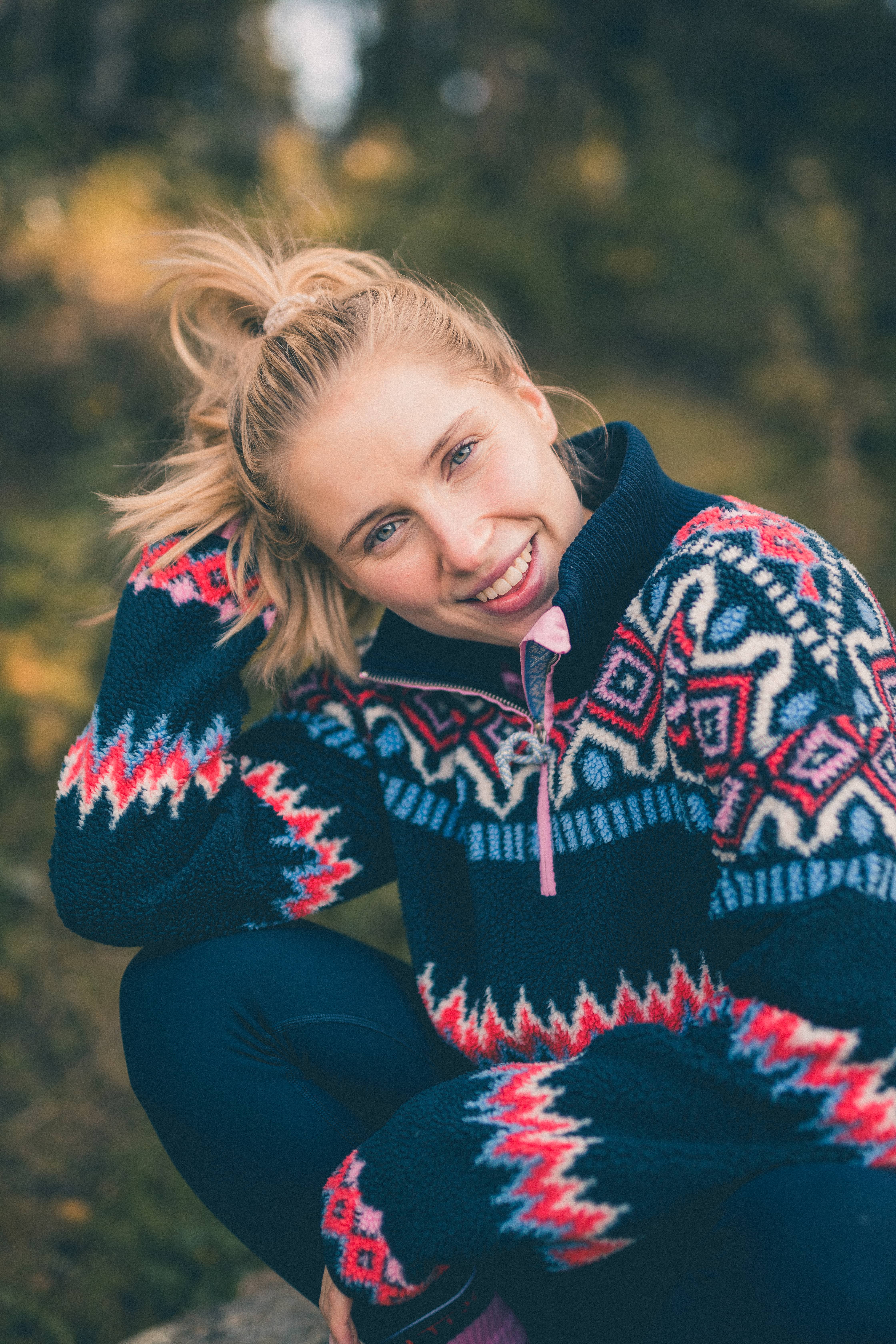 Ruthie Midlayer Half Zip - Royal