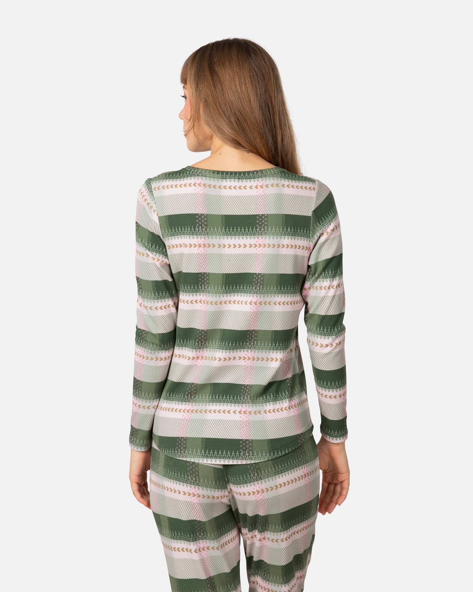 Kari PJ Long Sleeve - Thyme Green
