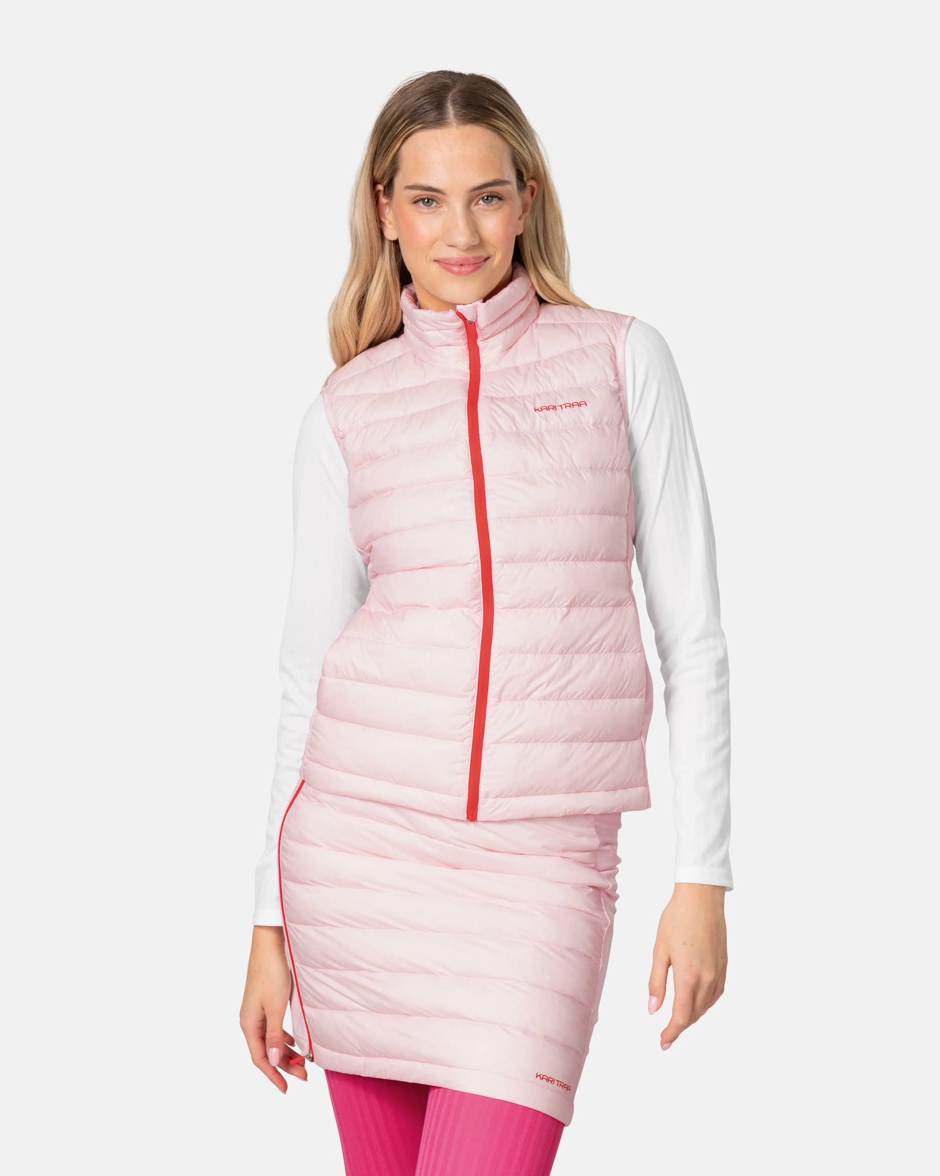 Emilie Down Vest - Gum Pink