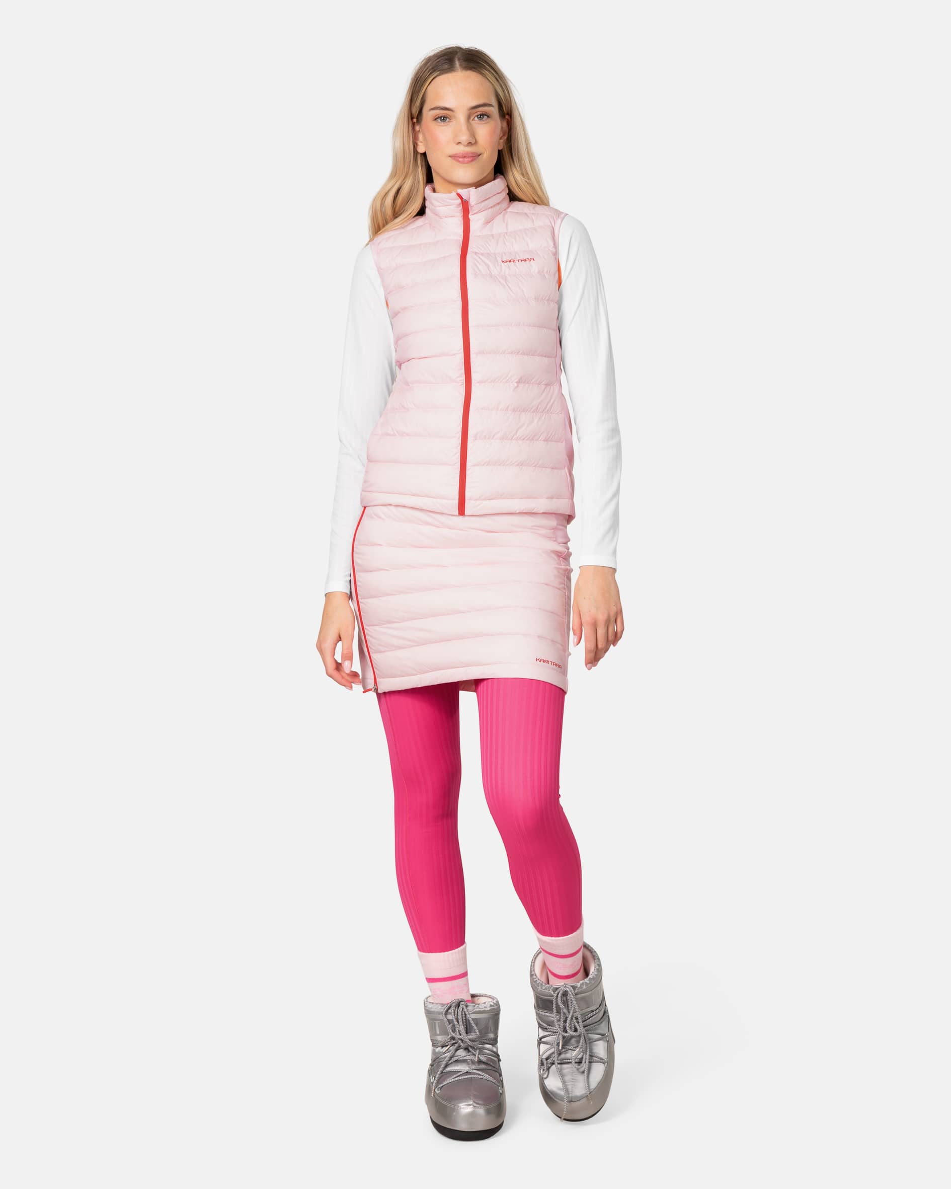 Emilie Down Vest - Gum Pink