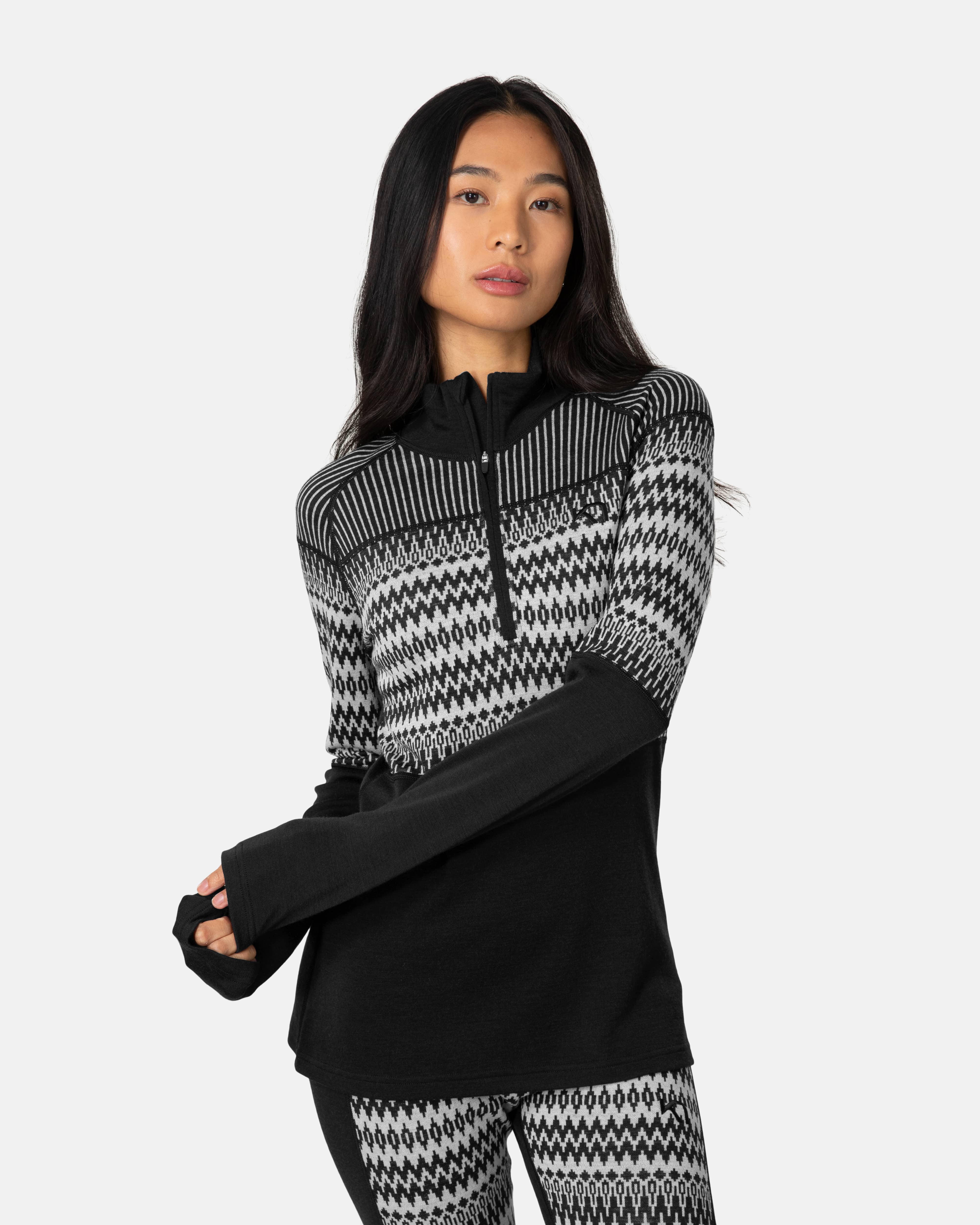 Saga Half Zip - Black