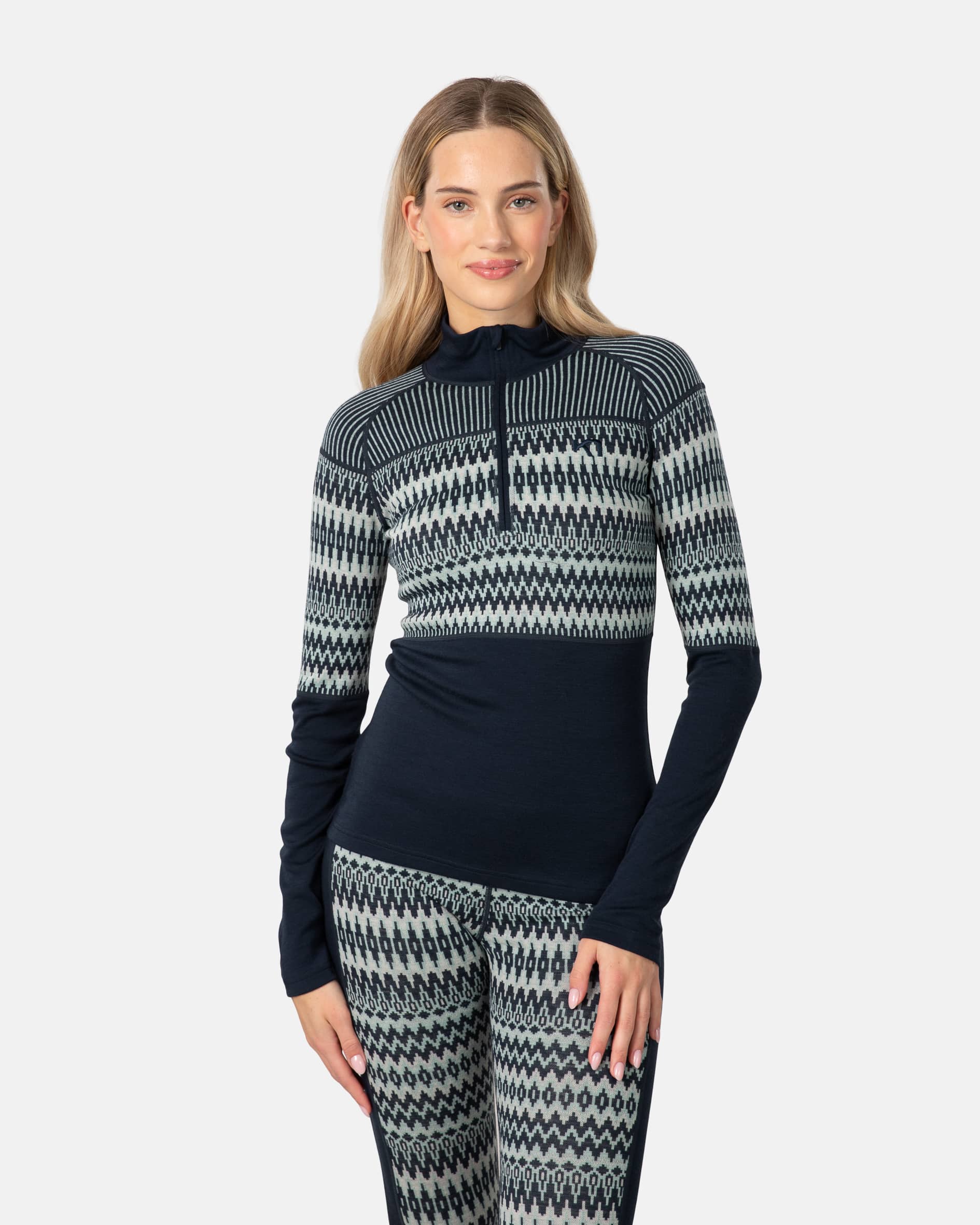 kiri Silja 2.0 Half Zip - Dark Navy Blue