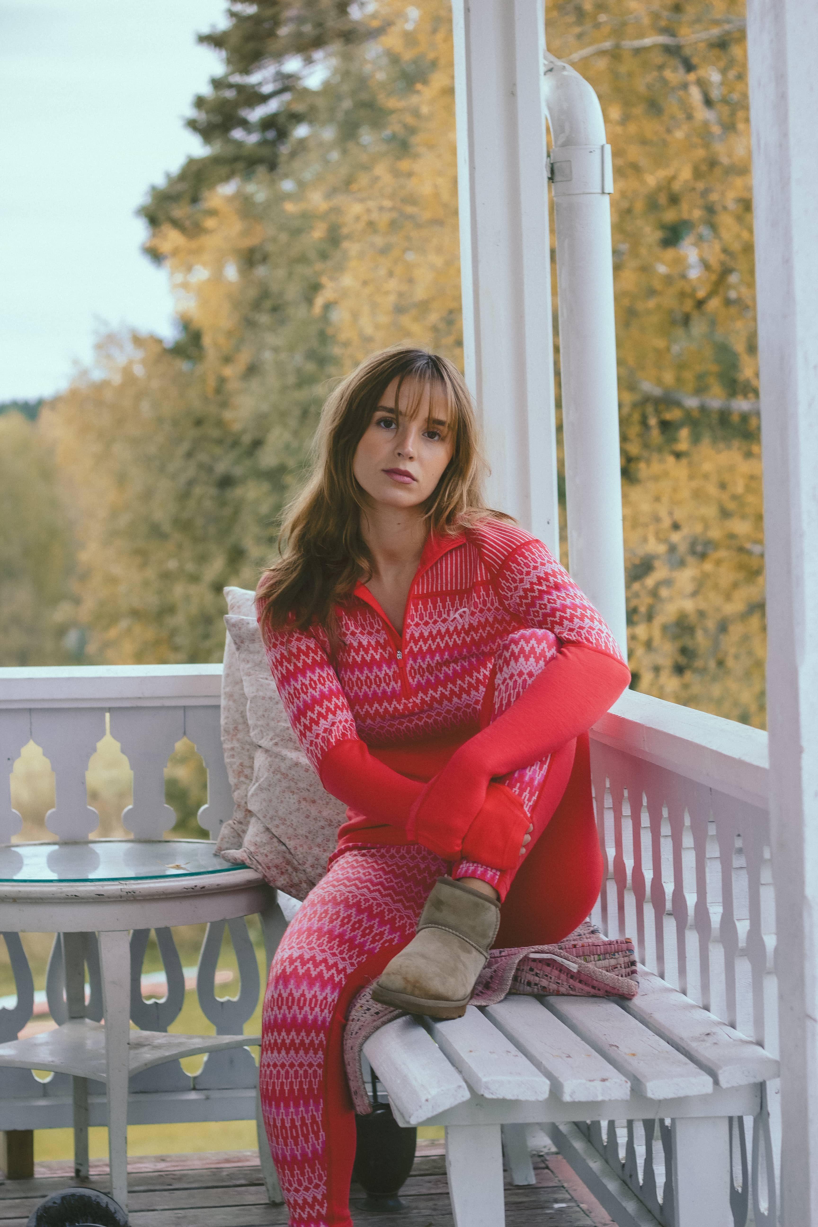 Silja 2.0 Half Zip - Heat Red