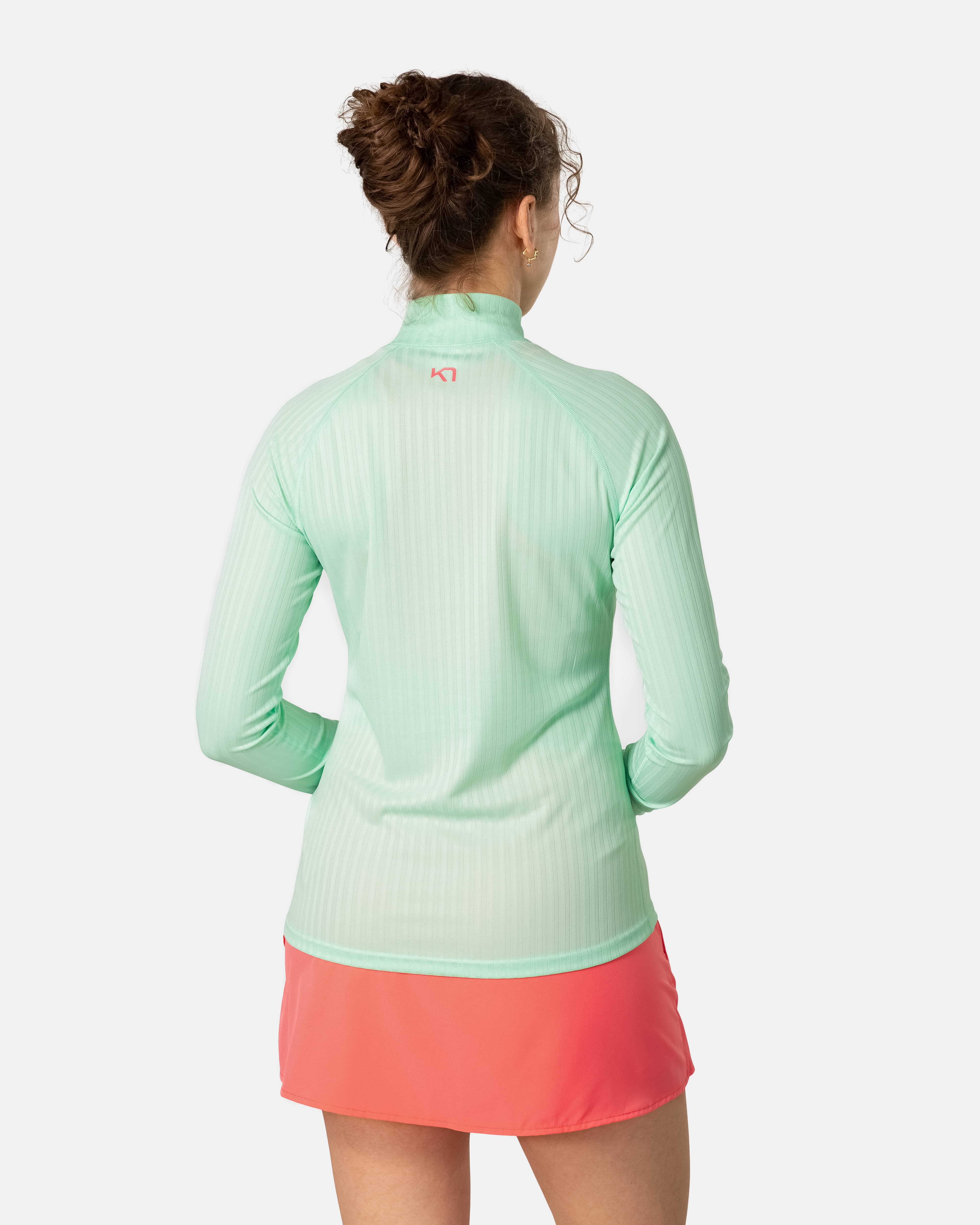 Ella Base Layer Half Zip - Light Green