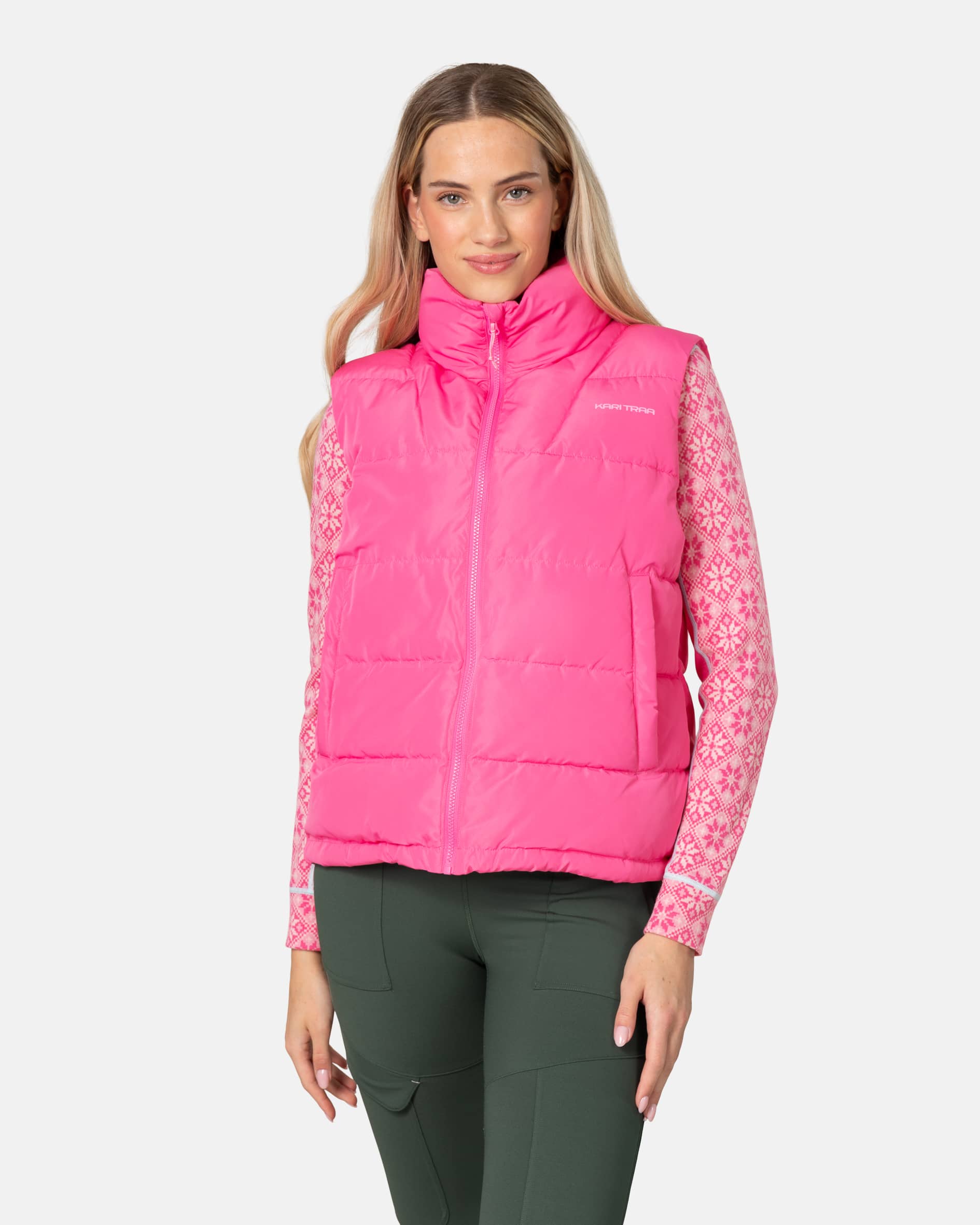 Linn Vest - Bright Pink
