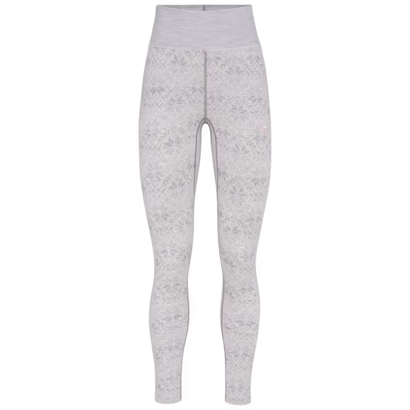 Grey Kari Traa Anna High Waist Base Layer Pants made from ethically sourced, 100% merino wool.