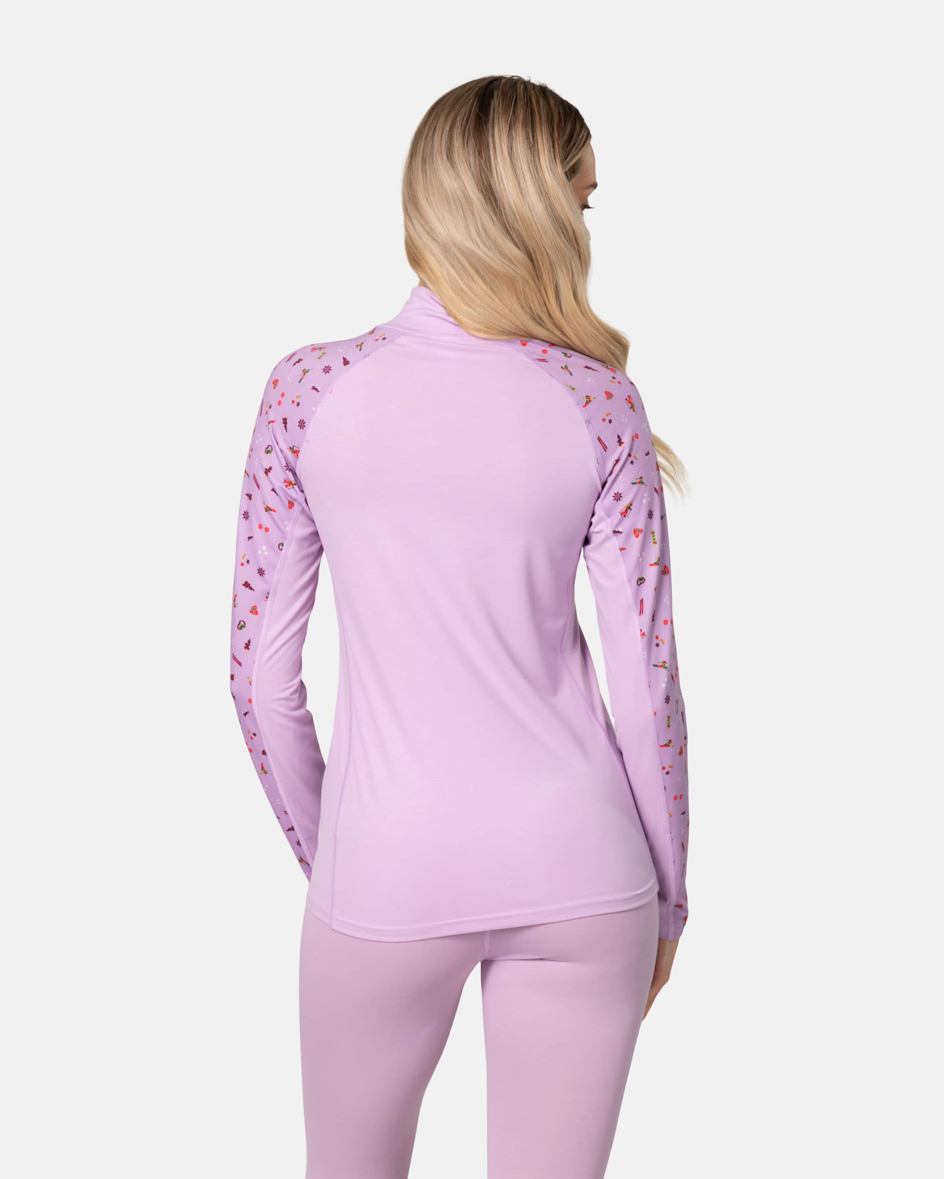 Katie Half Zip - Light Purple