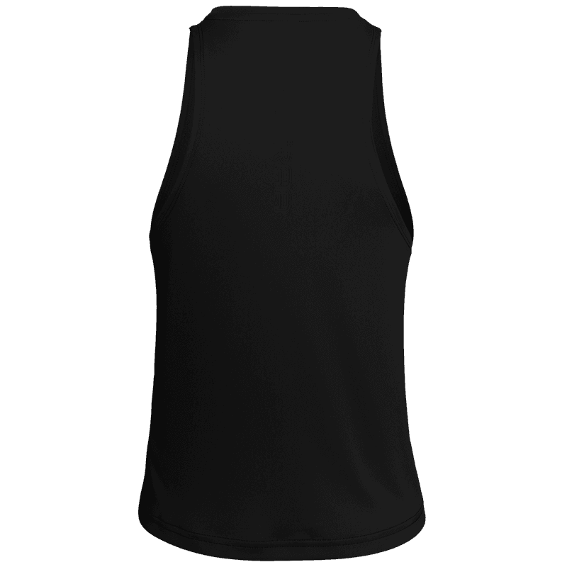 Back of the Kari Traa Una Tanktop in black, showing the functional racerback for freedom of movement.