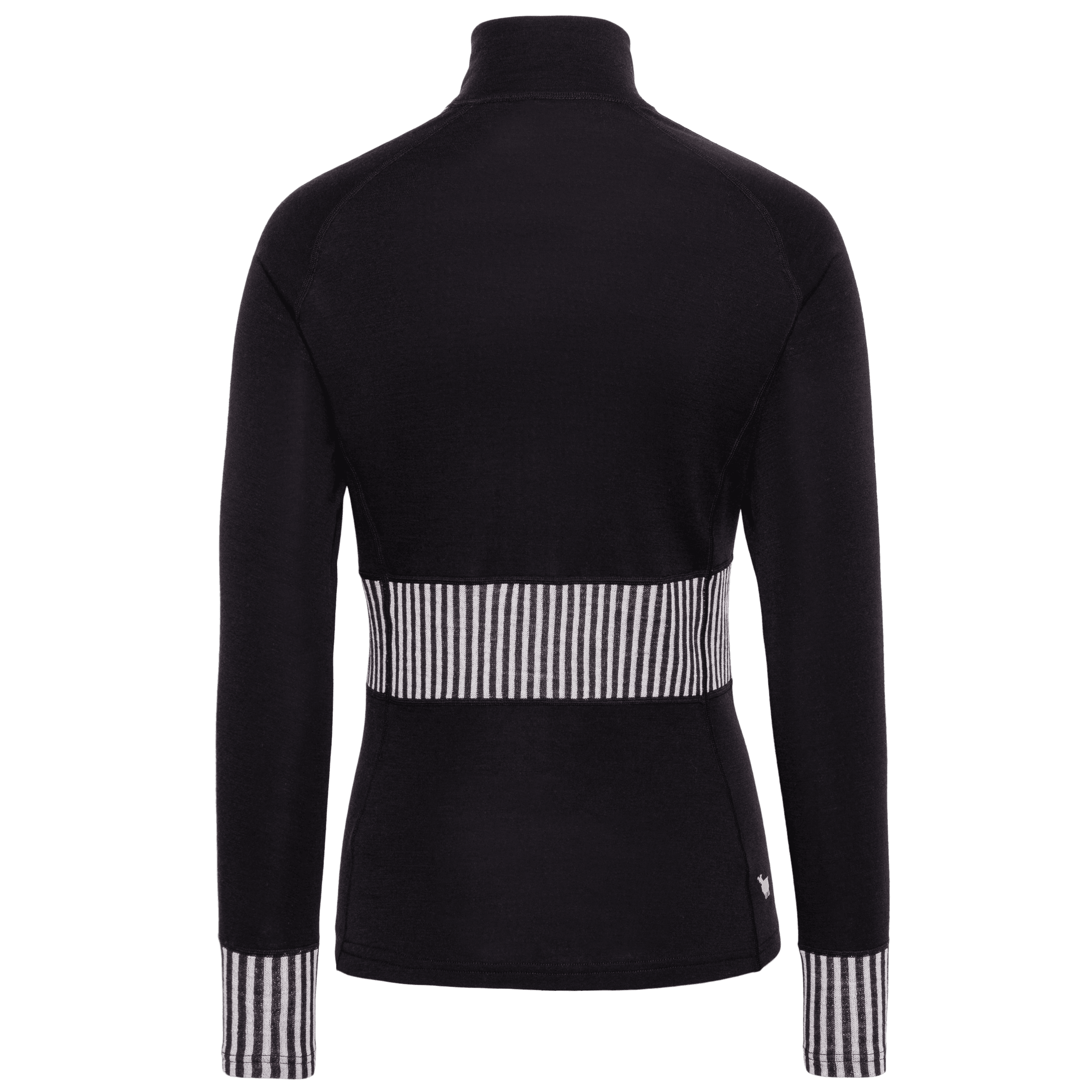 Ines Half Zip - 100% Merino Wool - Black